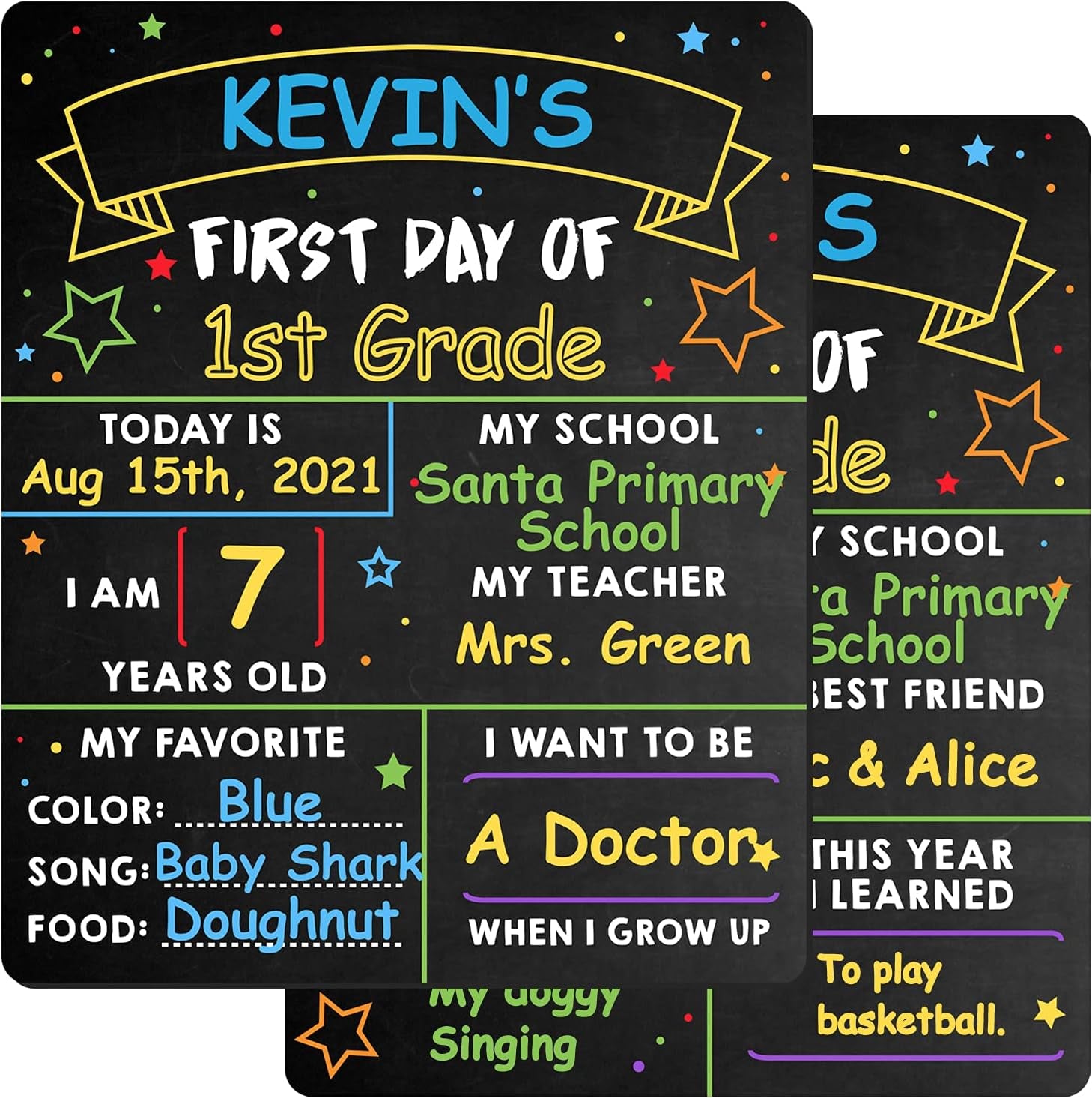 Get trendy with First Day of School Board - 12’’ X 10’’ First & Last Day School Chalkboard - 1St Day Back to School Board Milestone Sign Photo Prop for Kids Boys Girls - Double-Sided & Reusable (S-Style) -  available at Good Gift Company. Grab yours for $14.98 today!