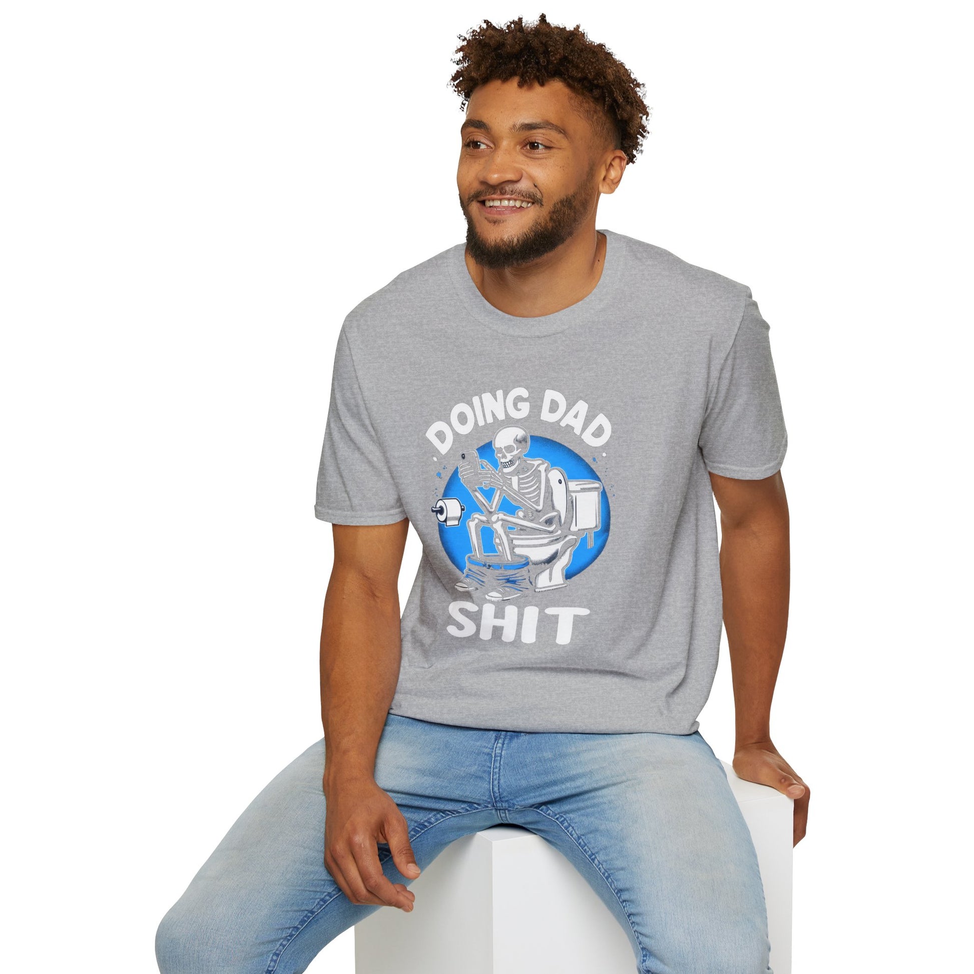 Get trendy with "Doing Dad Shit" Unisex Softstyle T-Shirt - T-Shirt available at Good Gift Company. Grab yours for $18 today!