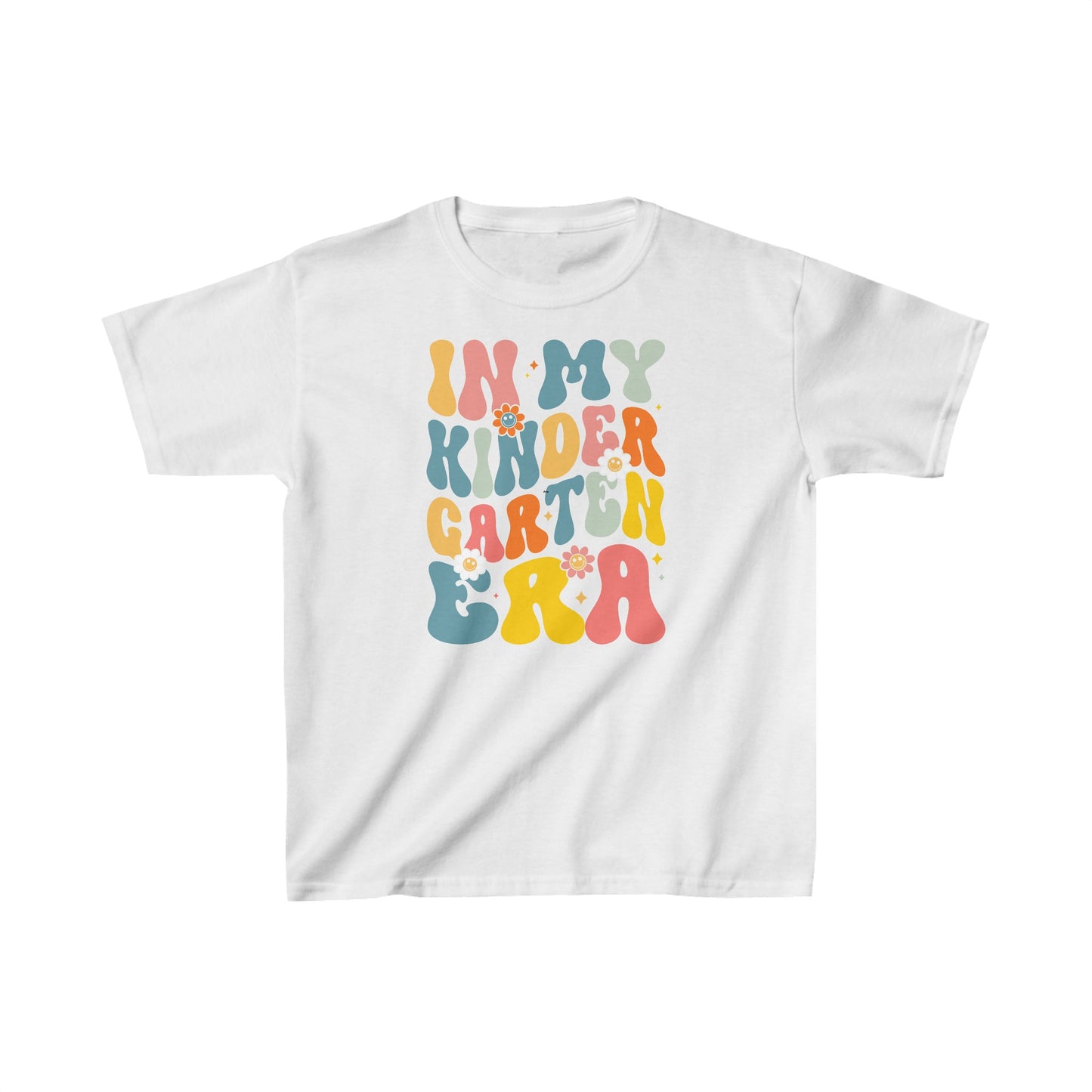 Get trendy with In My Kindergarten Era Back to School T Shirt - Kids clothes available at Good Gift Company. Grab yours for $12.50 today!