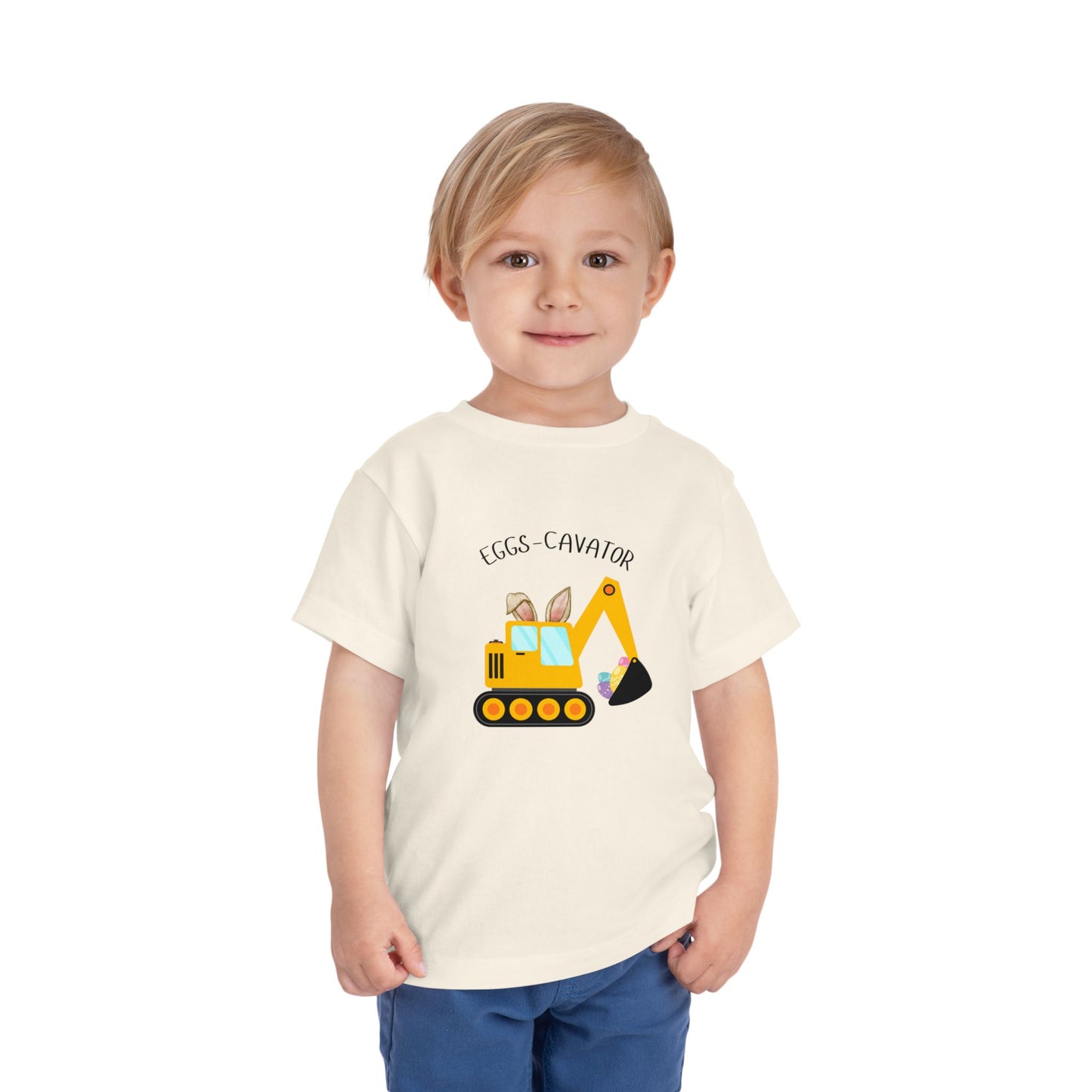 Adorable Eggs-Cavator Toddler Easter T-Shirt