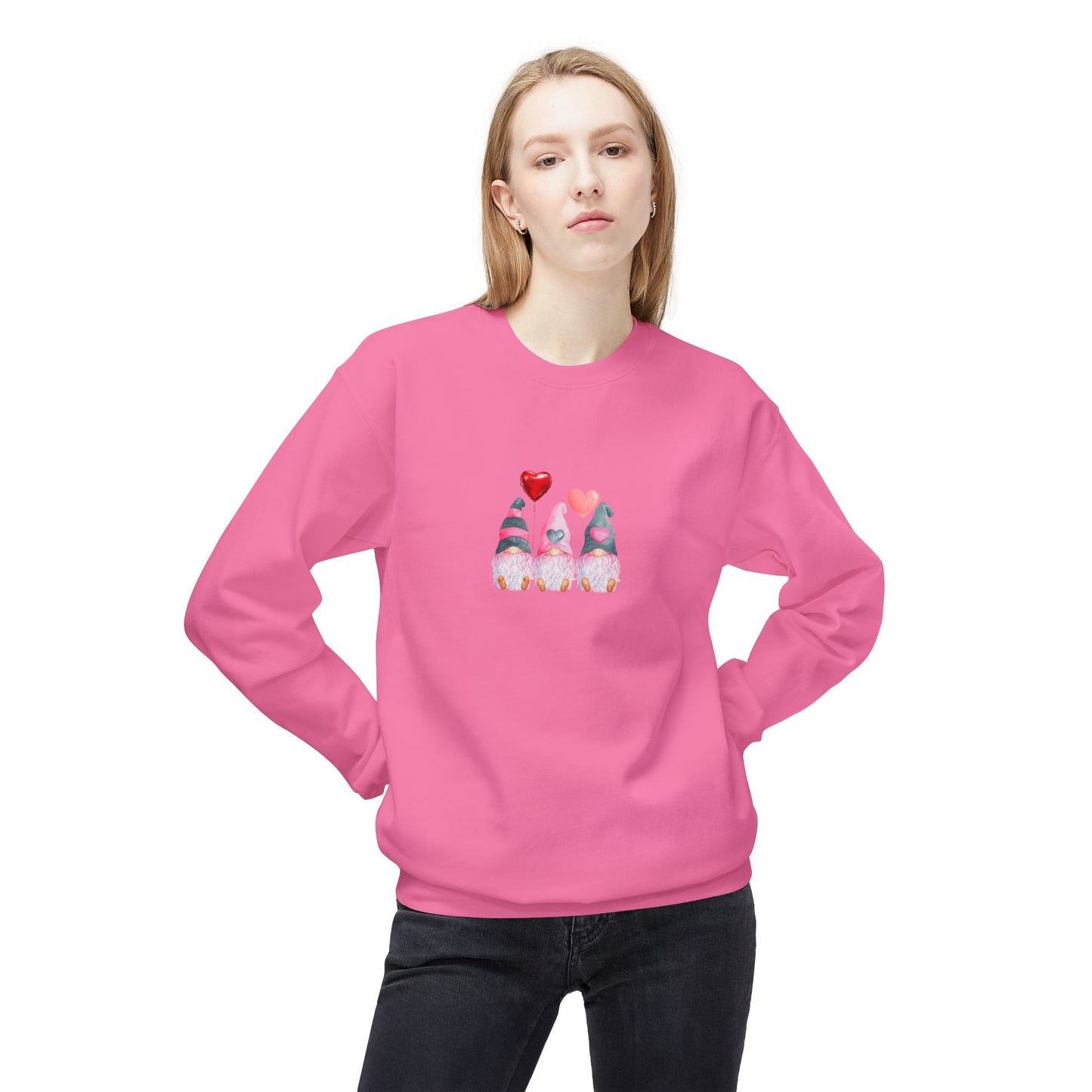 Cozy Valentine's Day Gnome Sweatshirt