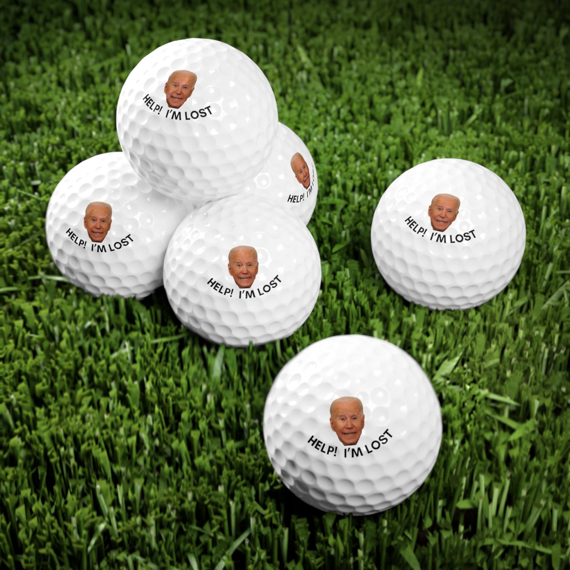 Get trendy with Help!  Lost Biden Golf balls - Accessories available at Good Gift Company. Grab yours for $25.38 today!