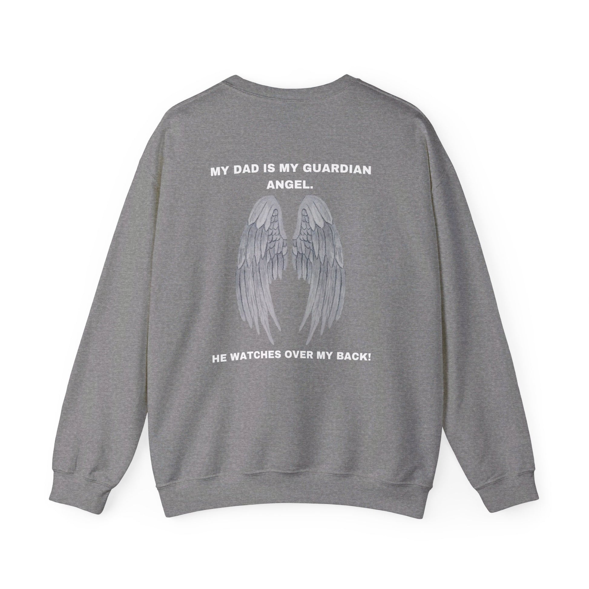 Get trendy with My Dad Is my guardian Angel Unisex Heavy Blend™ Crewneck Sweatshirt - Sweatshirt available at Good Gift Company. Grab yours for $32 today!