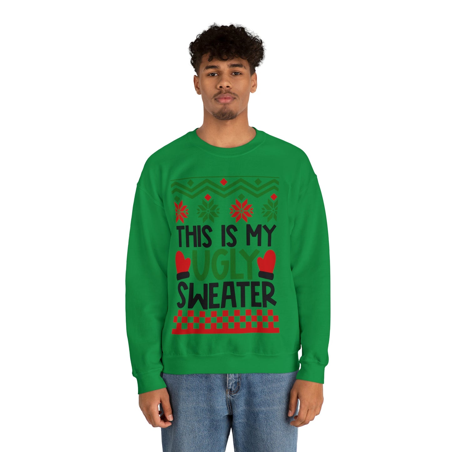 Get trendy with This is my Ugly Christmas Sweater - Sweatshirt available at Good Gift Company. Grab yours for $29.99 today!