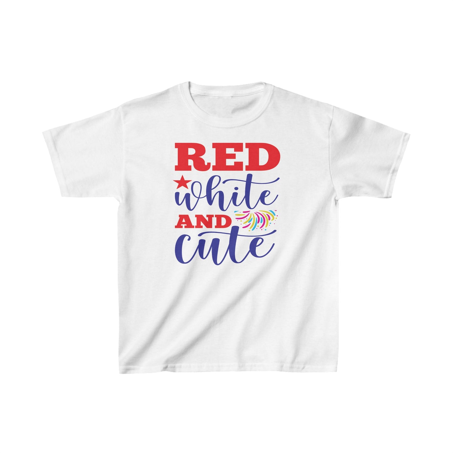 Get trendy with Red White and Cute Kids Heavy Cotton™ Tee - Kids clothes available at Good Gift Company. Grab yours for $10.78 today!