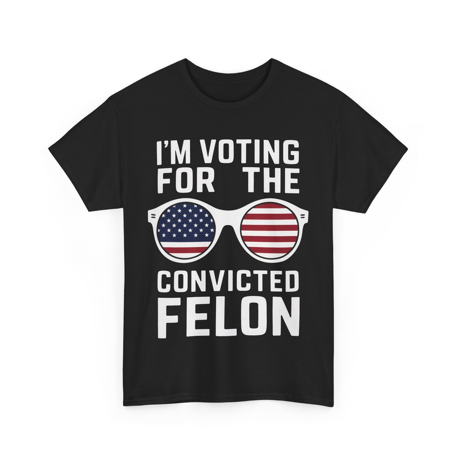 Get trendy with "I'm Voting for the convicted felon" Unisex Heavy Cotton Tee - T-Shirt available at Good Gift Company. Grab yours for $12 today!