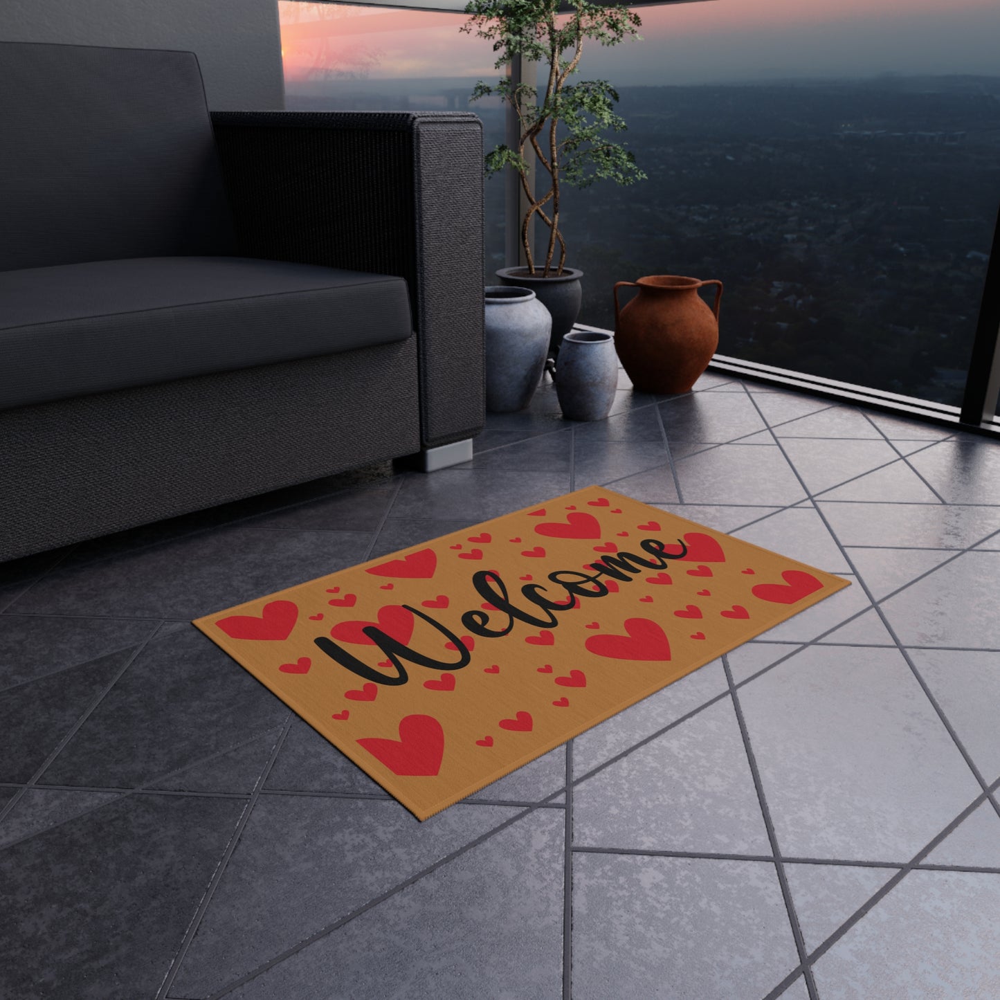 Valentine's Day Outdoor Rug