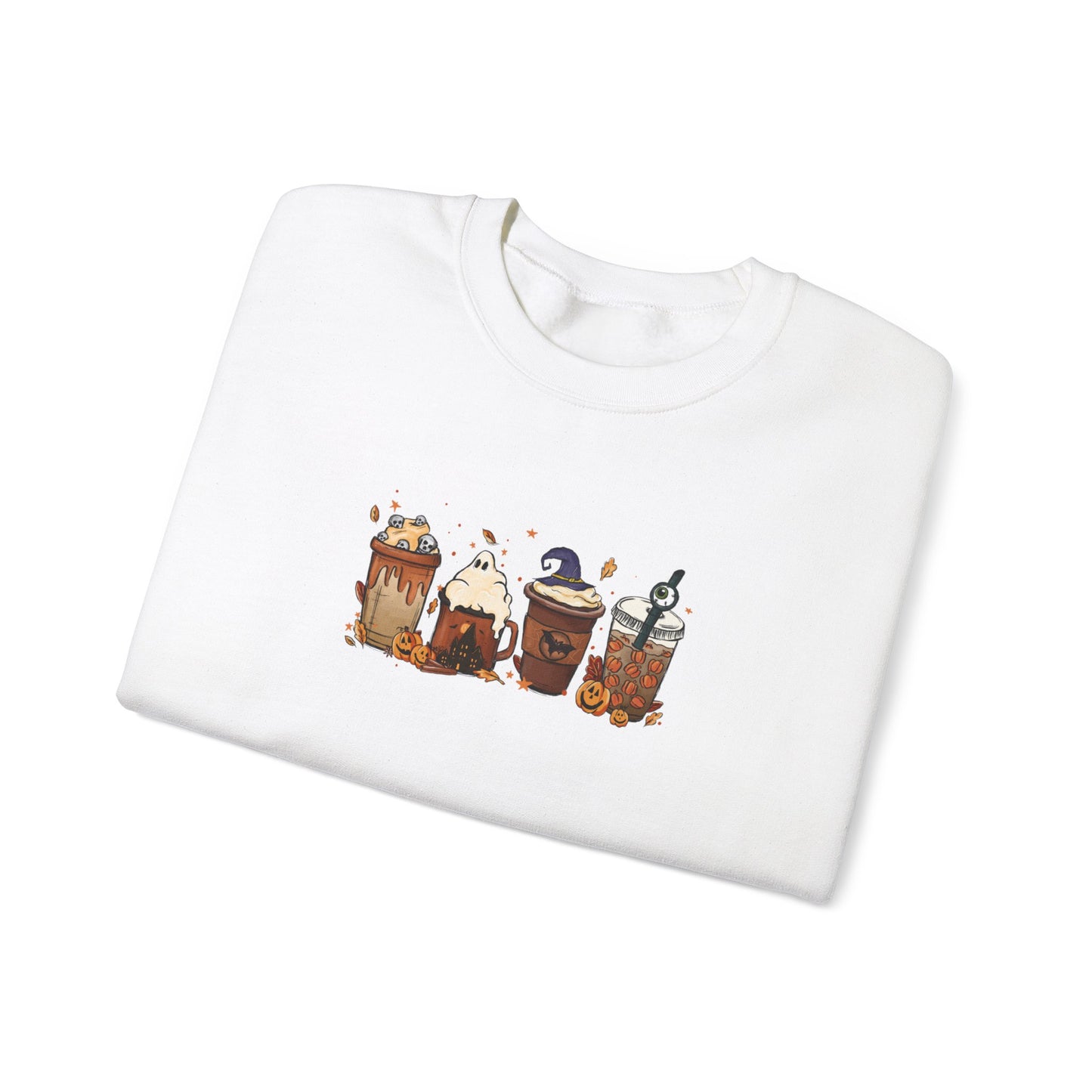 Spooky Coffee Halloween Sweatshirt – Perfect for Fall