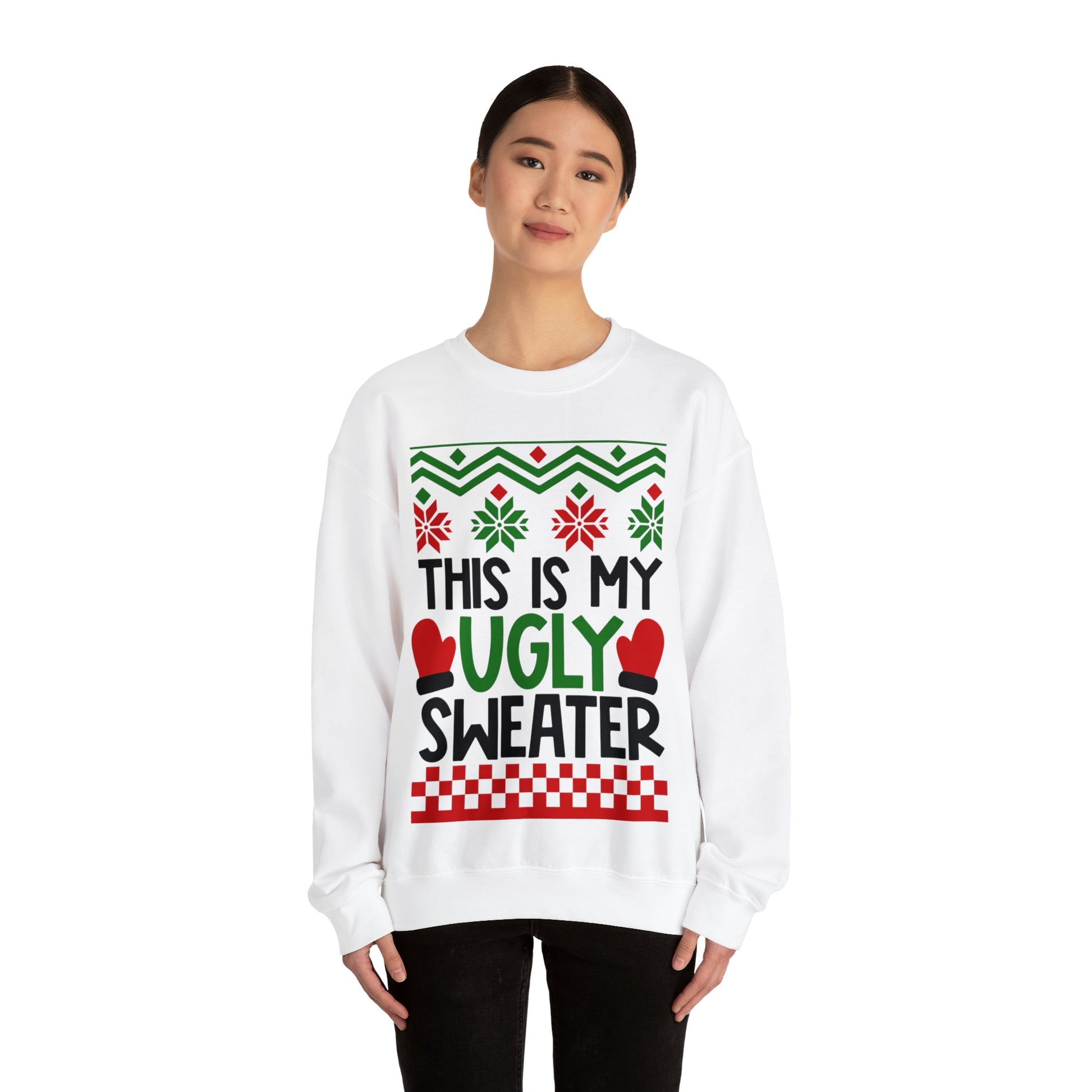 Get trendy with This is my Ugly Christmas Sweater - Sweatshirt available at Good Gift Company. Grab yours for $29.99 today!