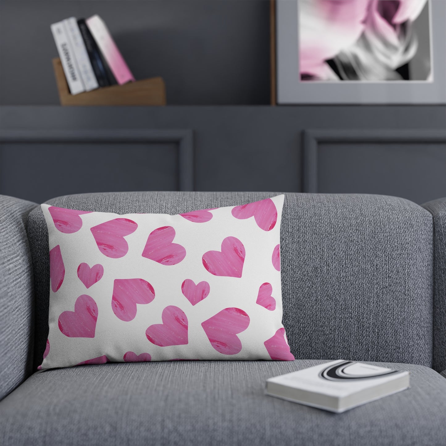 Pink Hearts Cushion