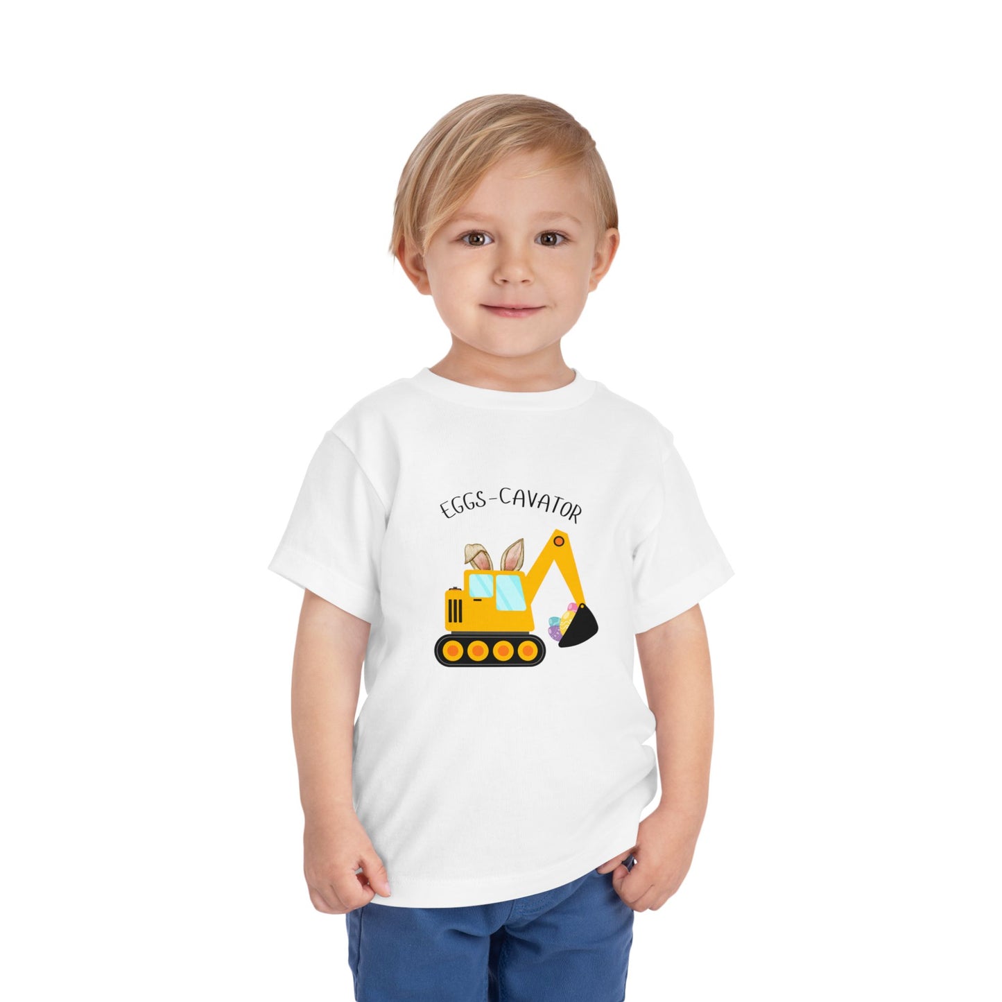 Adorable Eggs-Cavator Toddler Easter T-Shirt