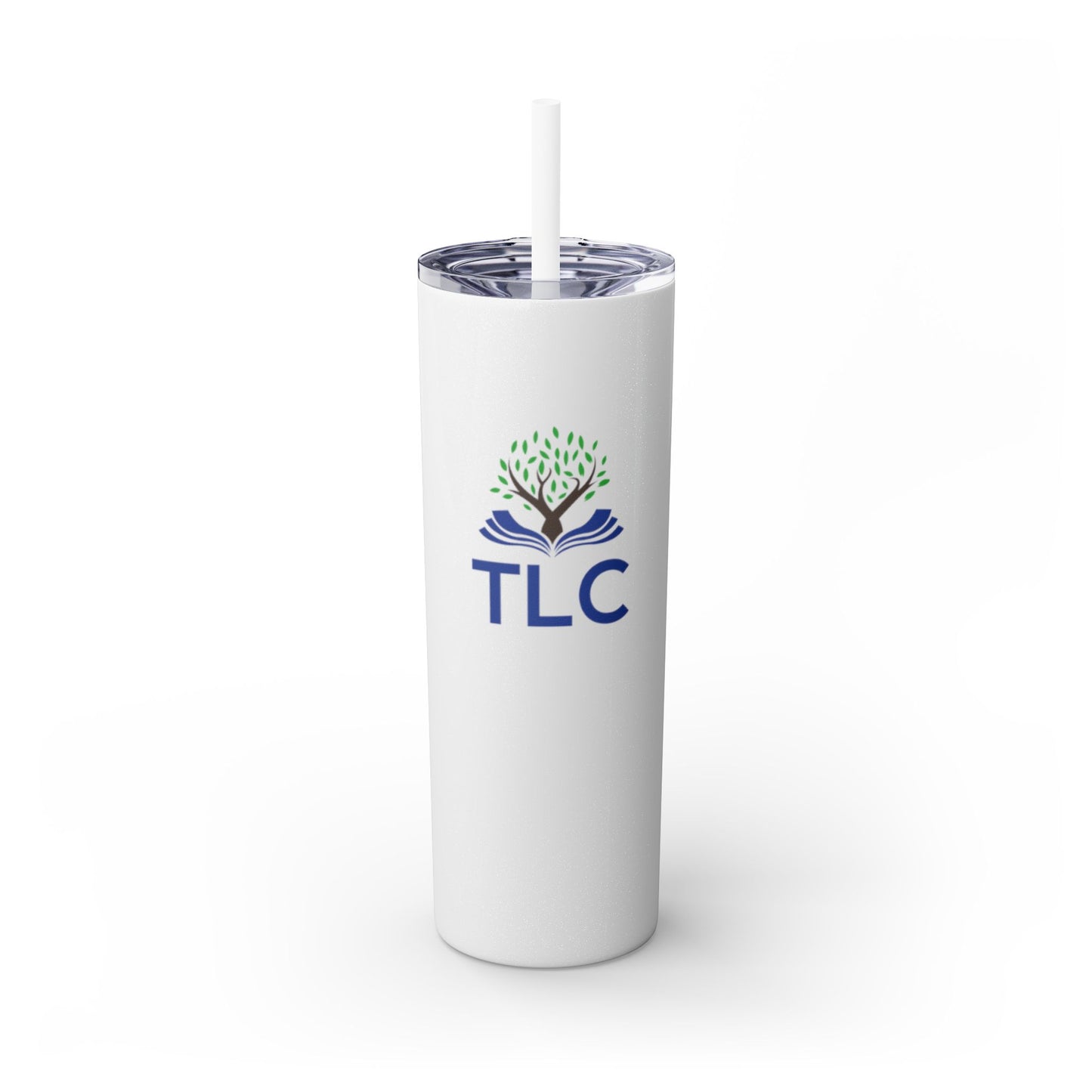 TLC Skinny Tumbler with Straw, 20oz