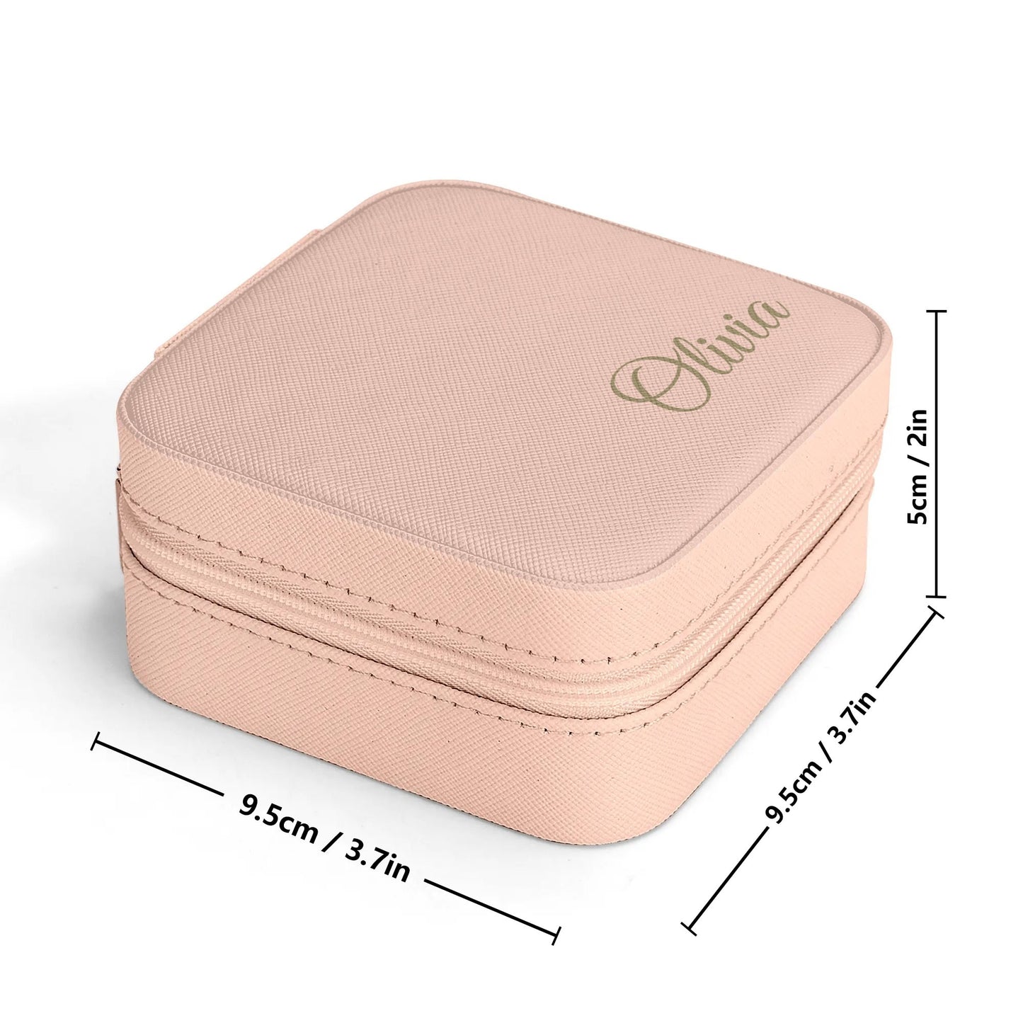 Get trendy with Personalized Square Jewelry Case Display Box with Zipper -  available at Good Gift Company. Grab yours for $10.98 today!