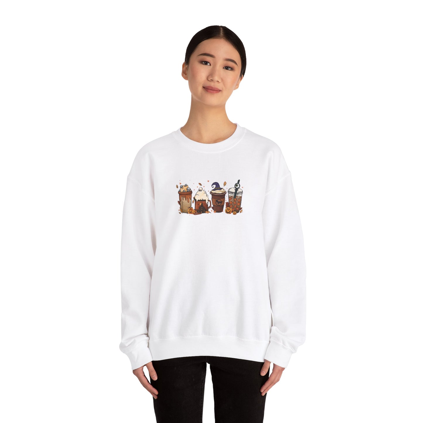 Spooky Coffee Halloween Sweatshirt – Perfect for Fall