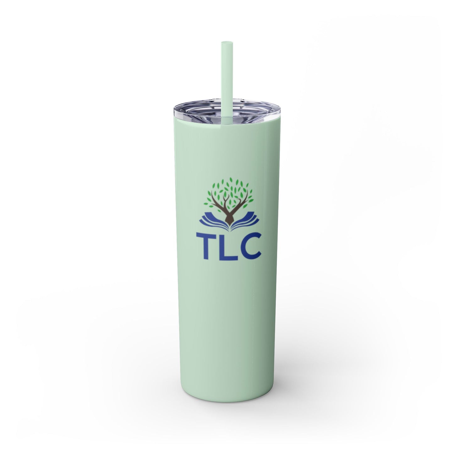 TLC Skinny Tumbler with Straw, 20oz