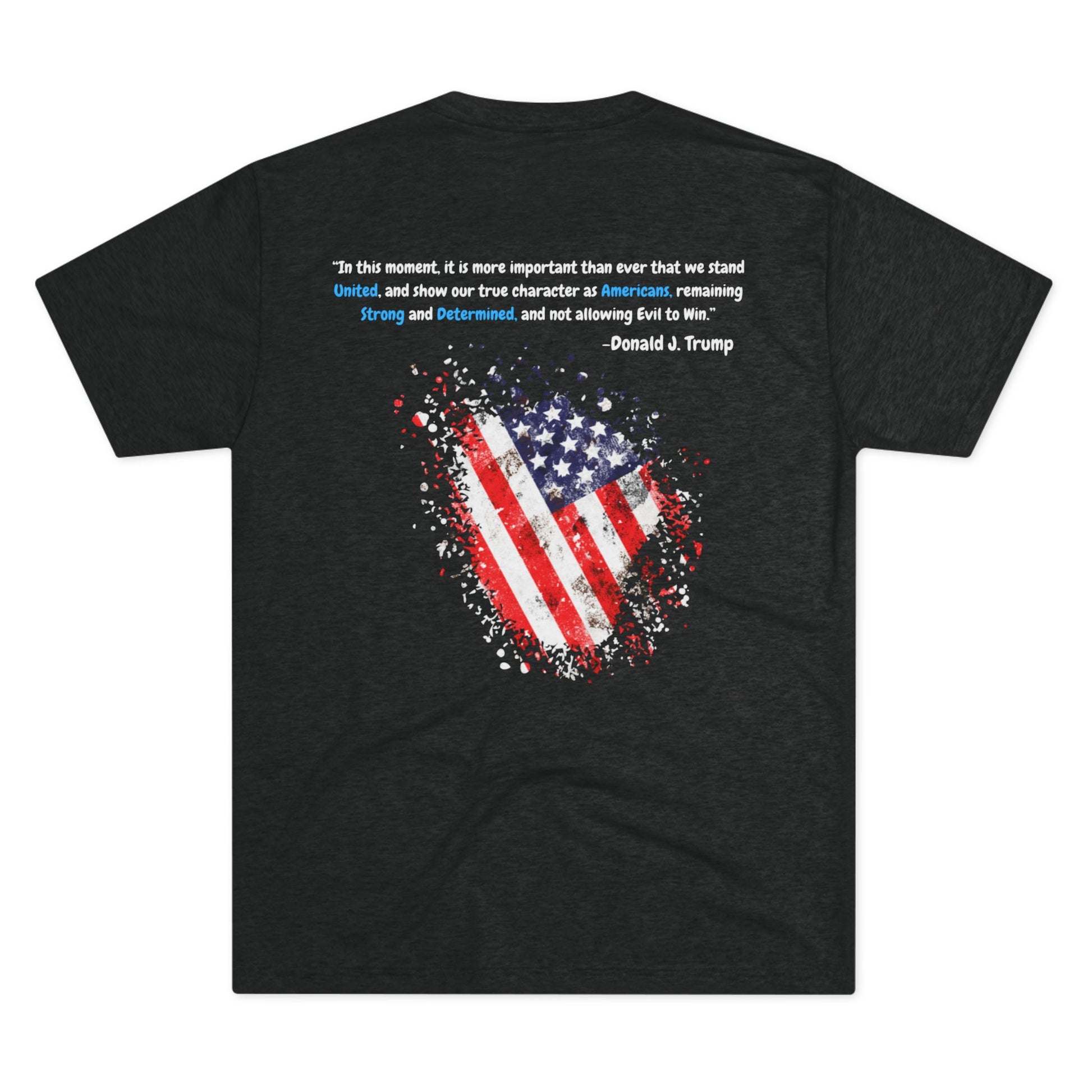 Get trendy with High-Quality "Make America Great Again" T-Shirt with Trump's Inspiring Quote (White text on dark fabric version) - T-Shirt available at Good Gift Company. Grab yours for $24.99 today!