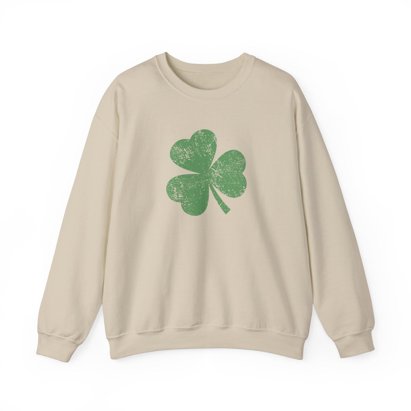 Distressed Shamrock Sweatshirt – Classic & Comfy