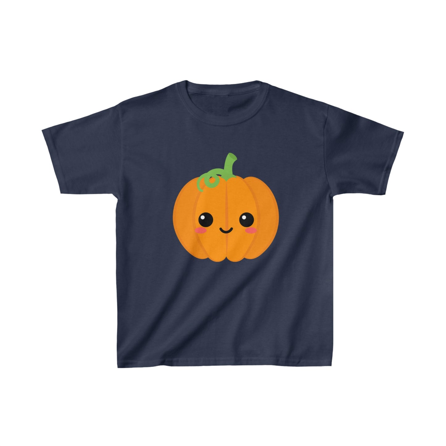 Halloween | Kids' Smiling Pumpkin T-Shirt | Cute & Comfy Halloween Tee in Multiple Colors