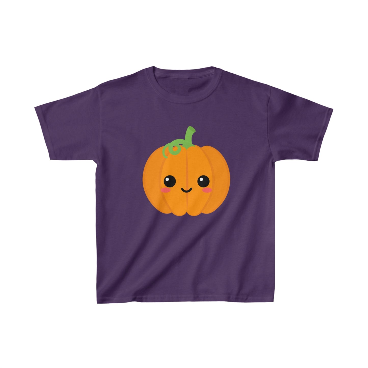 Kids' Smiling Pumpkin T-Shirt | Cute & Comfy Halloween Tee in Multiple Colors