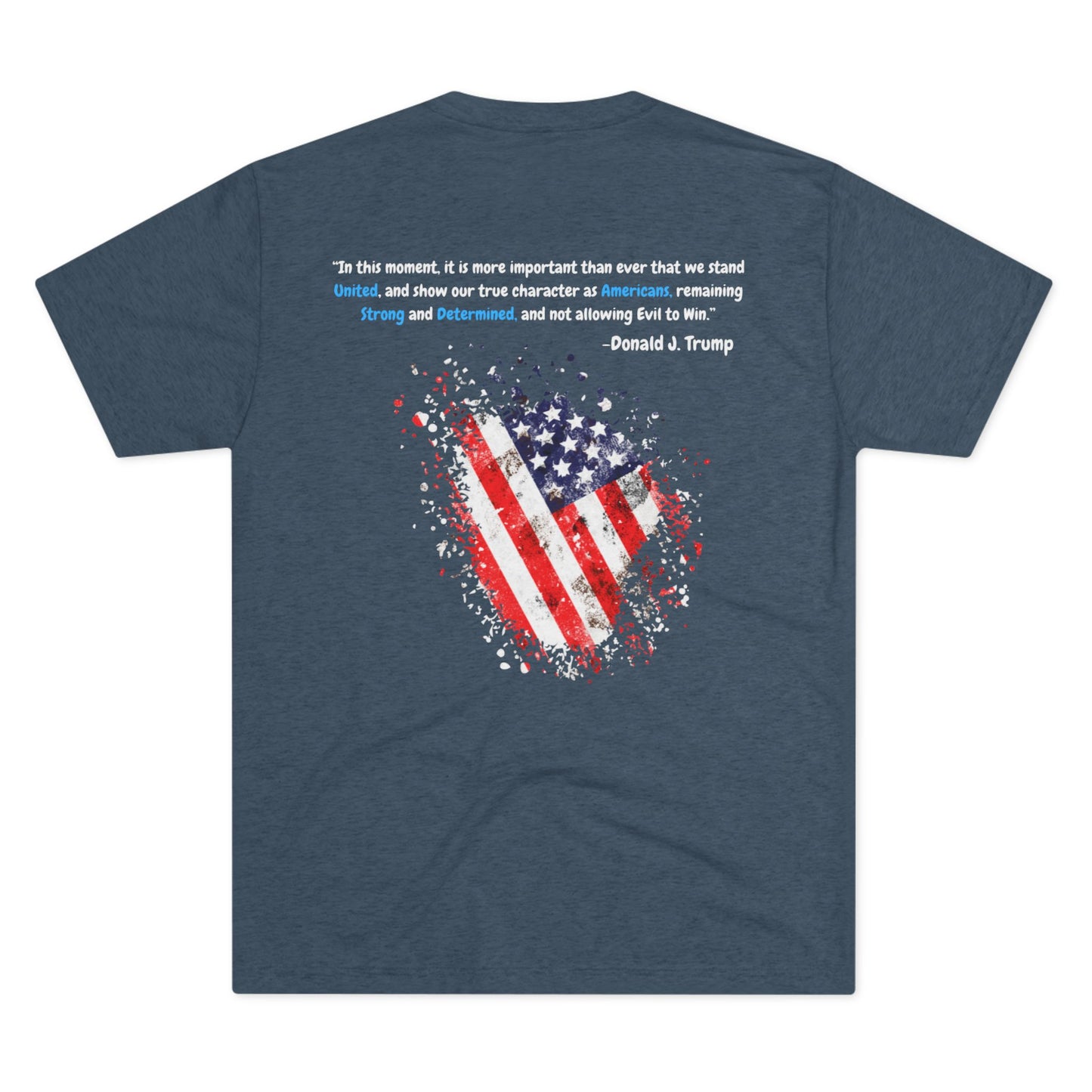 Get trendy with High-Quality "Make America Great Again" T-Shirt with Trump's Inspiring Quote (White text on dark fabric version) - T-Shirt available at Good Gift Company. Grab yours for $24.99 today!