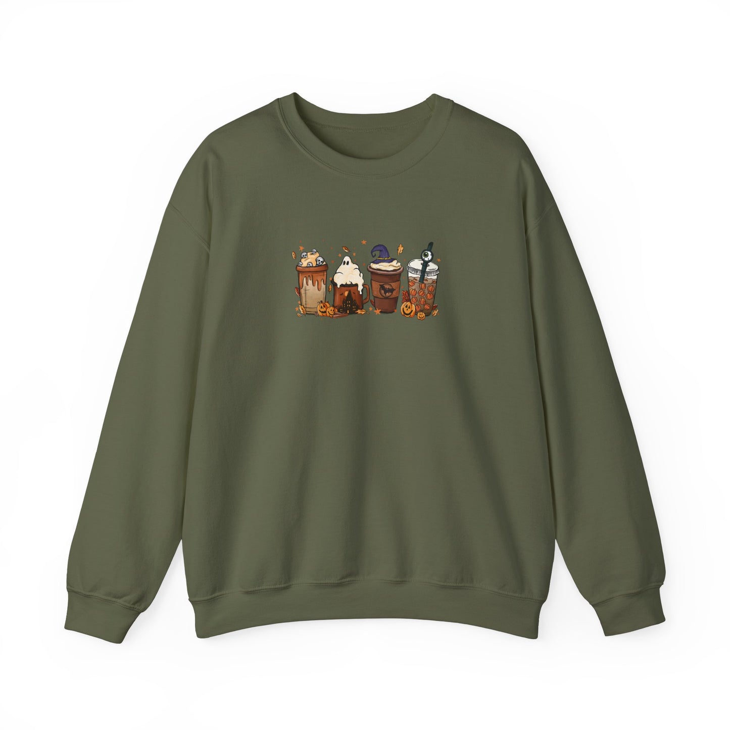 Spooky Coffee Halloween Sweatshirt – Perfect for Fall