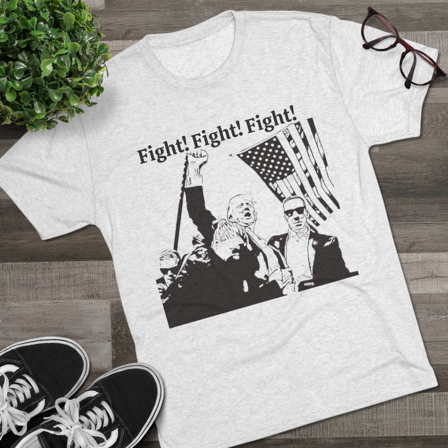 Get trendy with Trump T shirt:  Fight ! Fight! Fight! - T-Shirt available at Good Gift Company. Grab yours for $24.95 today!