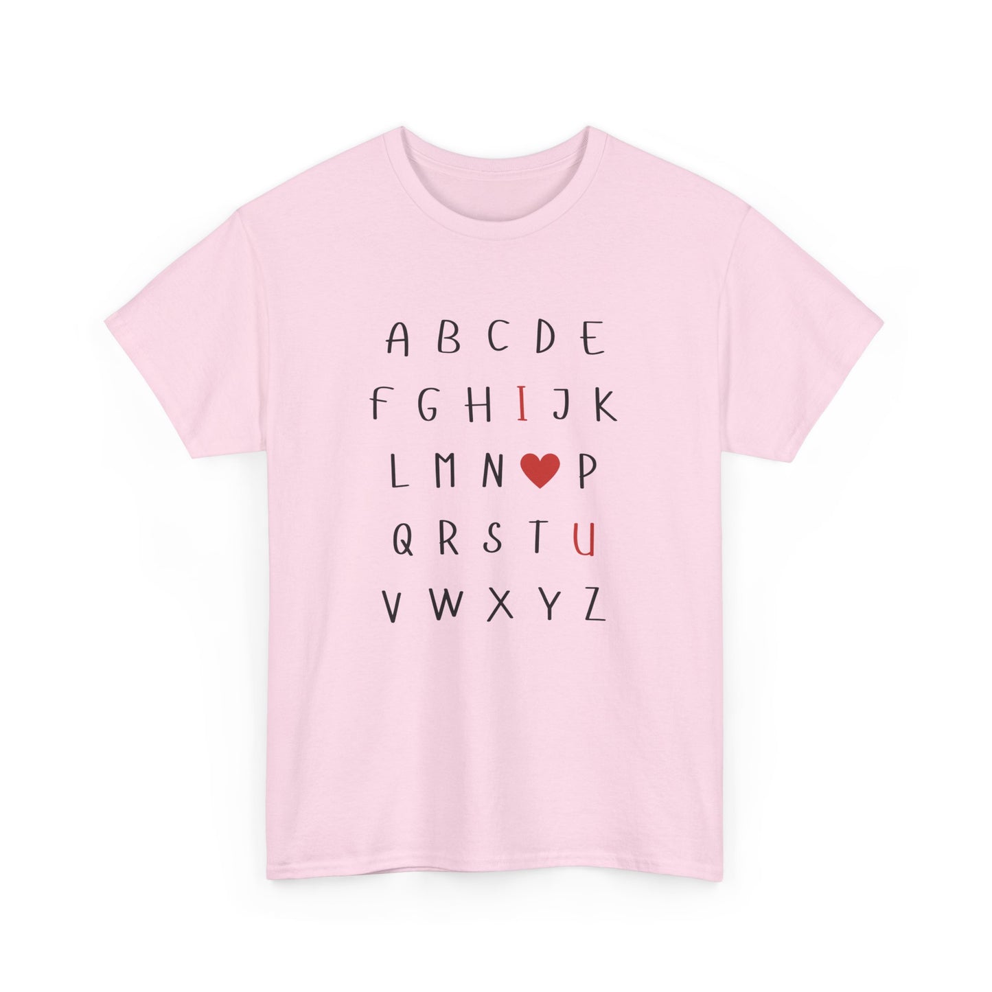 I ❤️ U" Unisex Heavy Cotton T-Shirt – Perfect for Everyday Comfort and Style