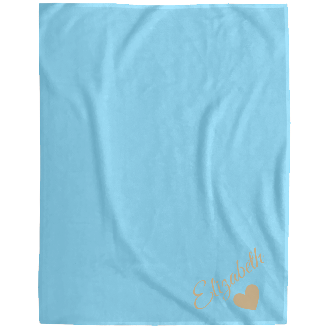 Personalized Fleece Blanket for Daughters - Custom Name & Heart Design