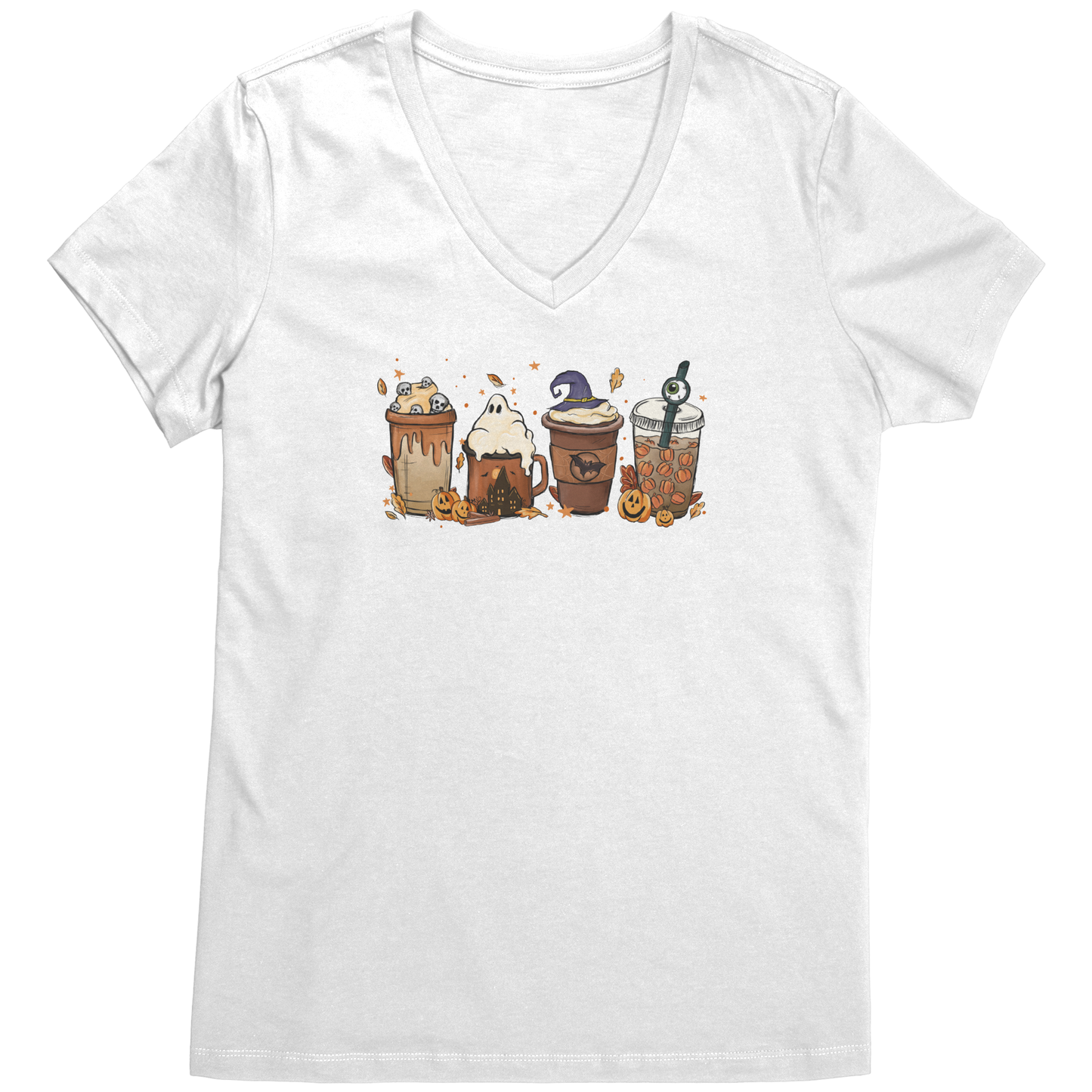 Get trendy with Spooky Coffees Halloween/Fall T Shirt -  available at Good Gift Company. Grab yours for $19.99 today!