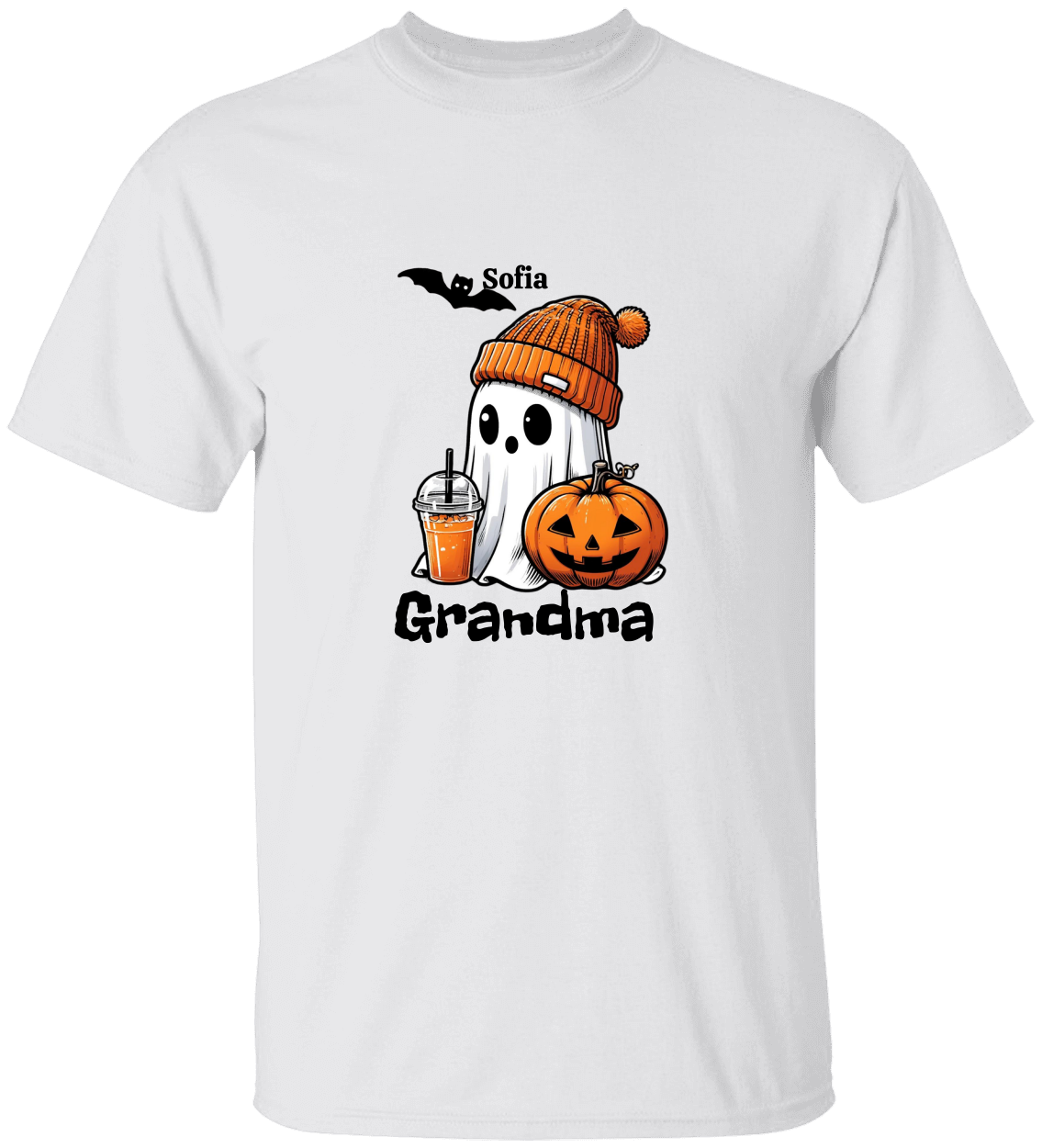 Get trendy with Personalized Fall/Halloween Ghost Top -  available at Good Gift Company. Grab yours for $24.95 today!