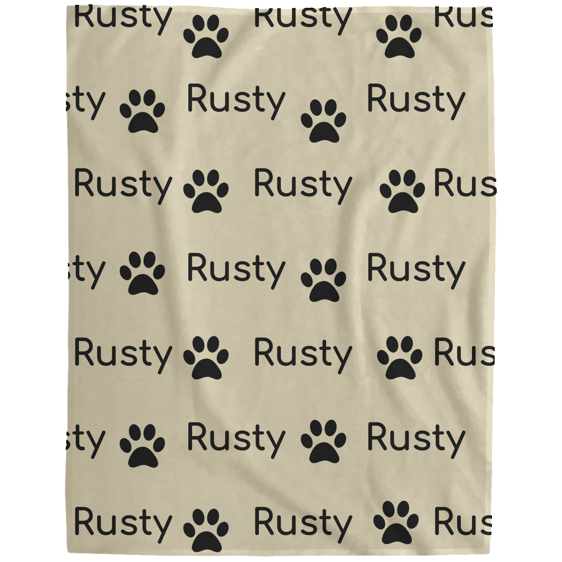 Personalized Dog Name Blanket