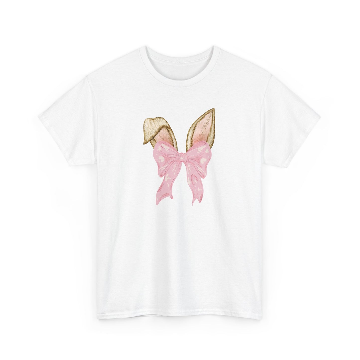 Easter Bunny Ears and coquette Bow Tee