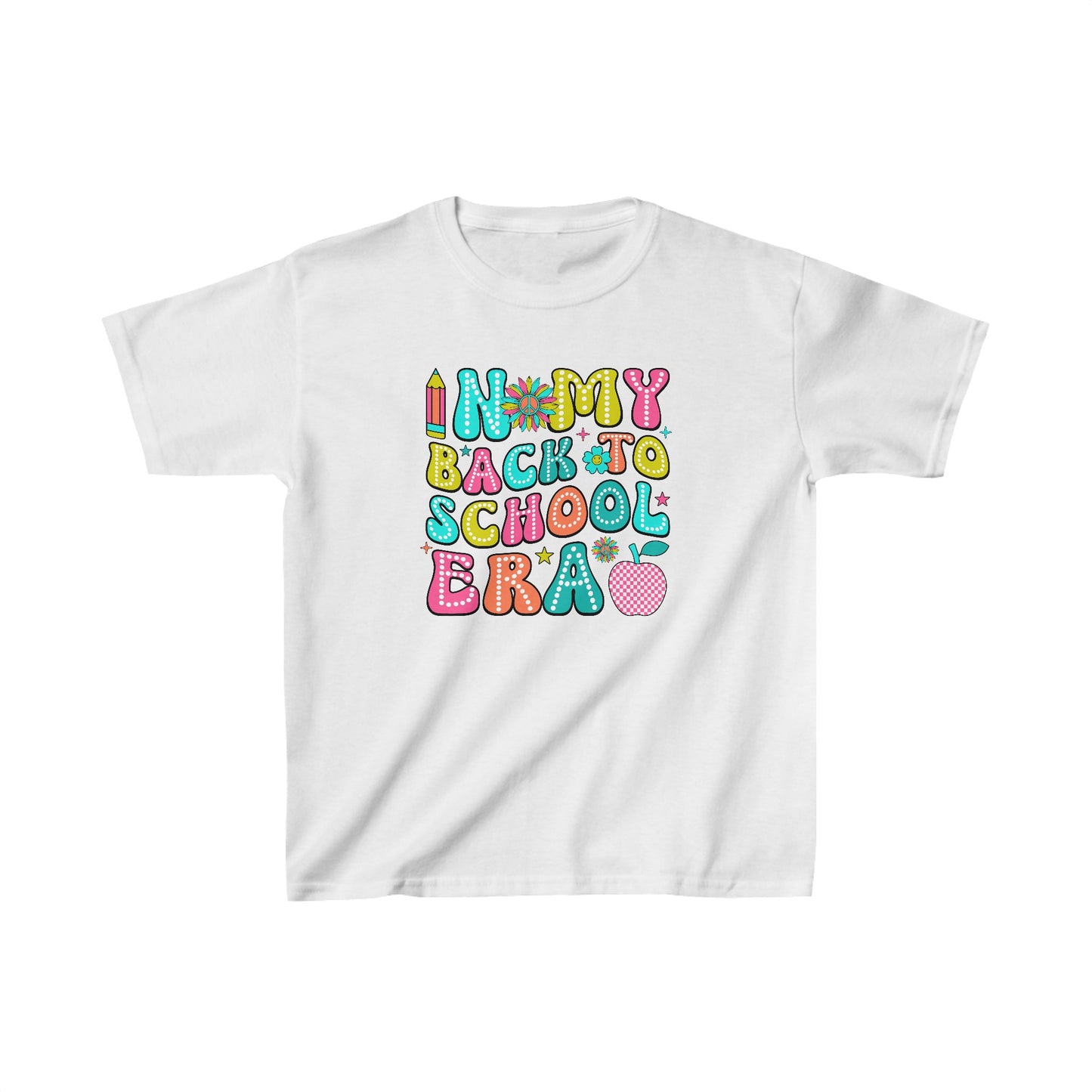 Get trendy with In My Back to School Era Kids' T shirt - Kids clothes available at Good Gift Company. Grab yours for $12.50 today!