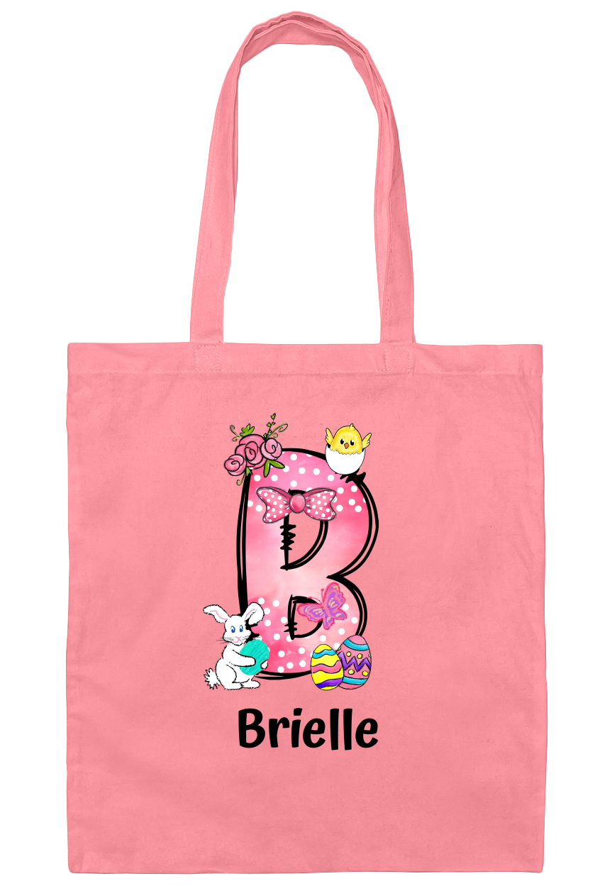 Personalized Easter Gift Bag – Custom Name & Initial