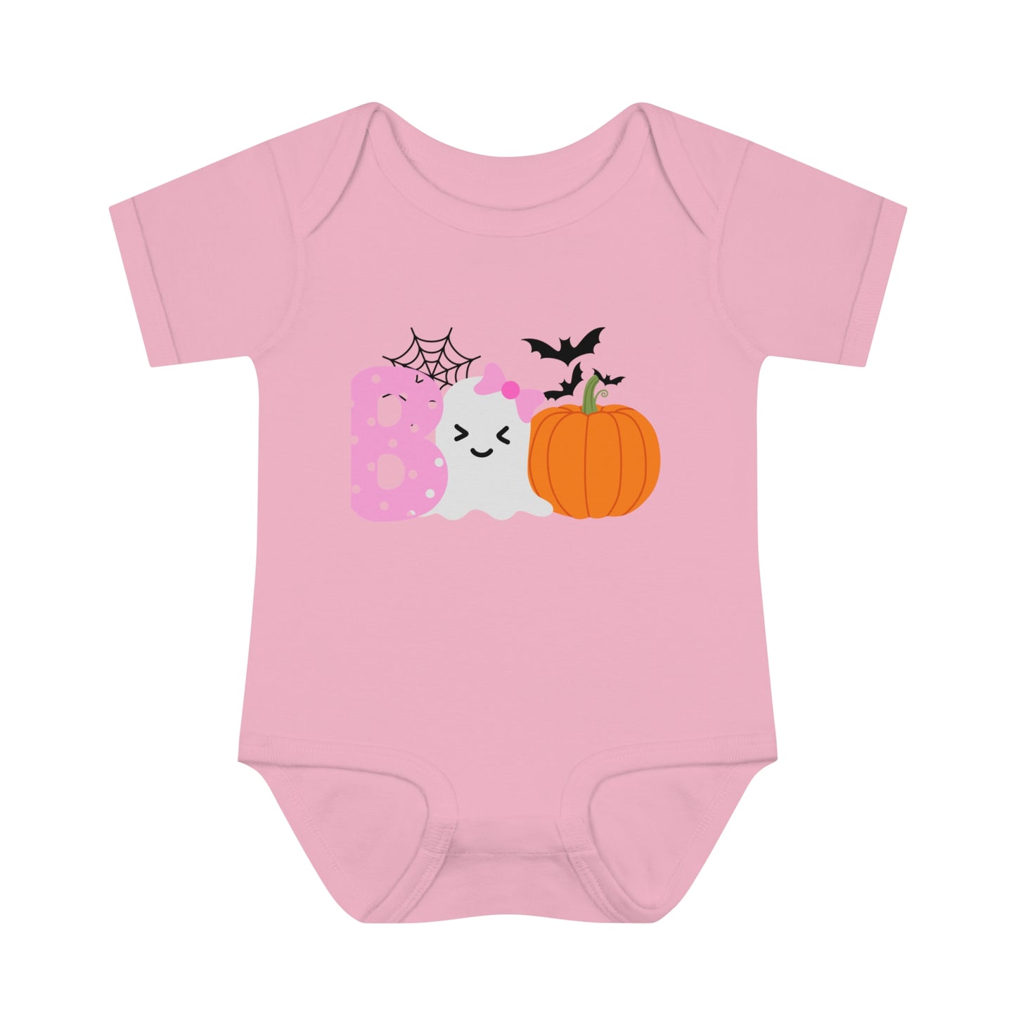 Get trendy with Baby Halloween 'Boo' Onsie with Ghost and Pumpkin Design - Kids clothes available at Good Gift Company. Grab yours for $18.99 today!