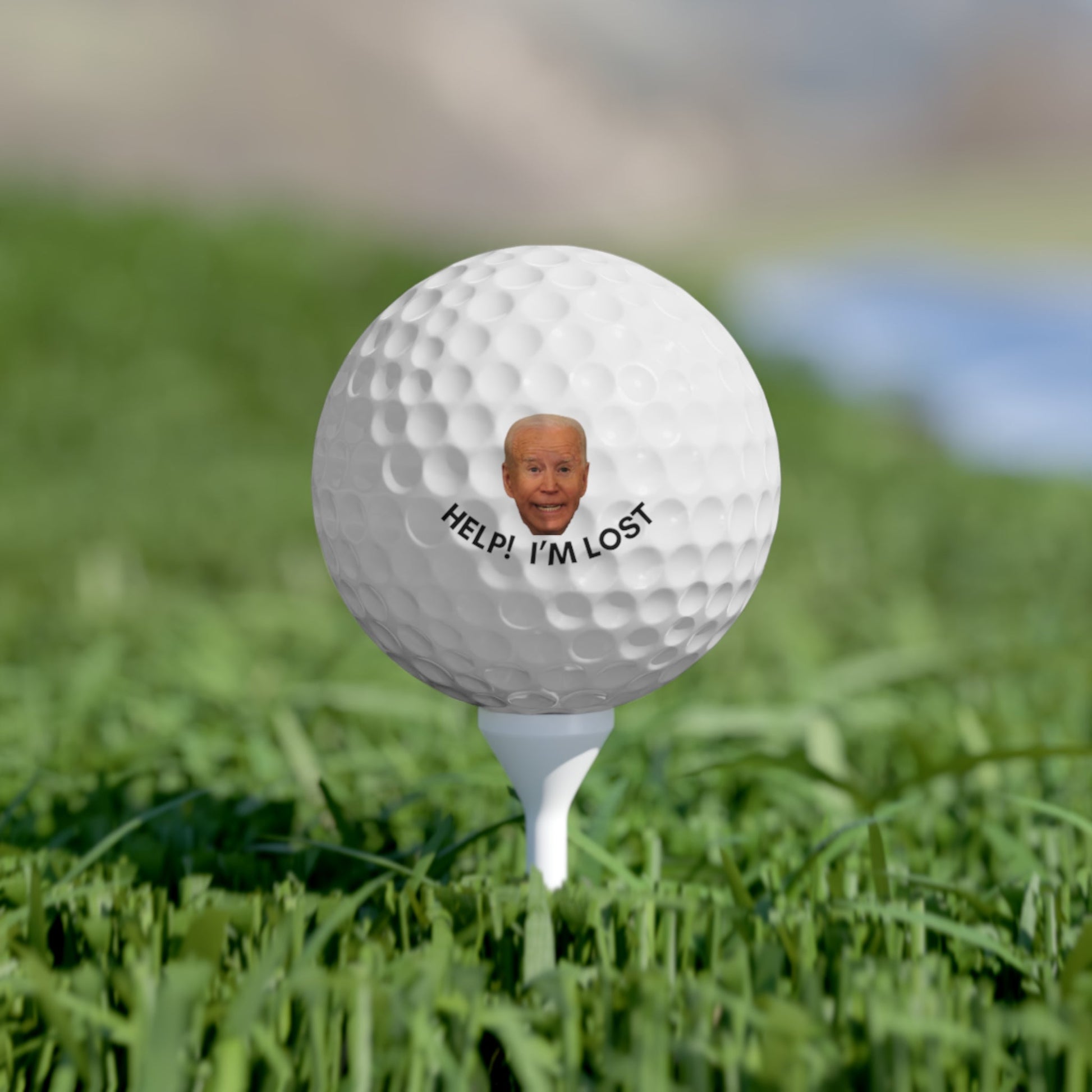Get trendy with Help!  Lost Biden Golf balls - Accessories available at Good Gift Company. Grab yours for $25.38 today!