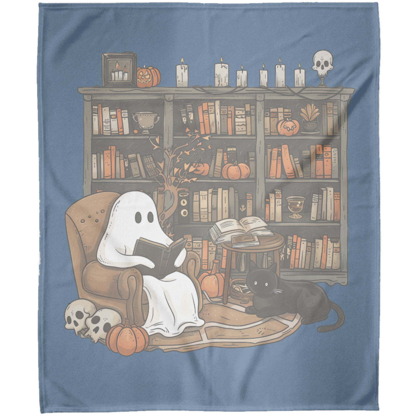 Get trendy with Cozy Halloween Spooky Ghost Reading Blanket -  available at Good Gift Company. Grab yours for $39.99 today!