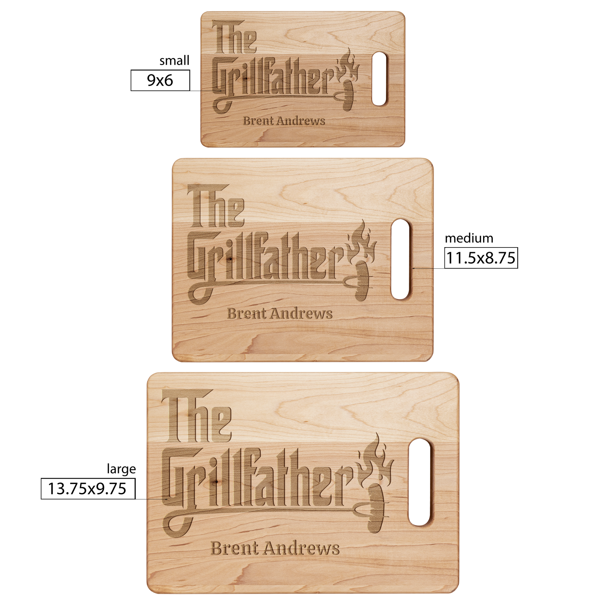 Get trendy with "The GrillFather " Maple Cutting Board -  available at Good Gift Company. Grab yours for $25 today!