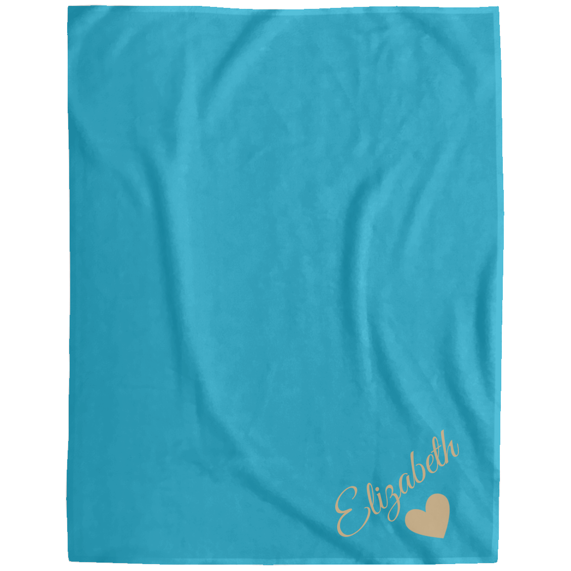 Personalized Fleece Blanket for Daughters - Custom Name & Heart Design