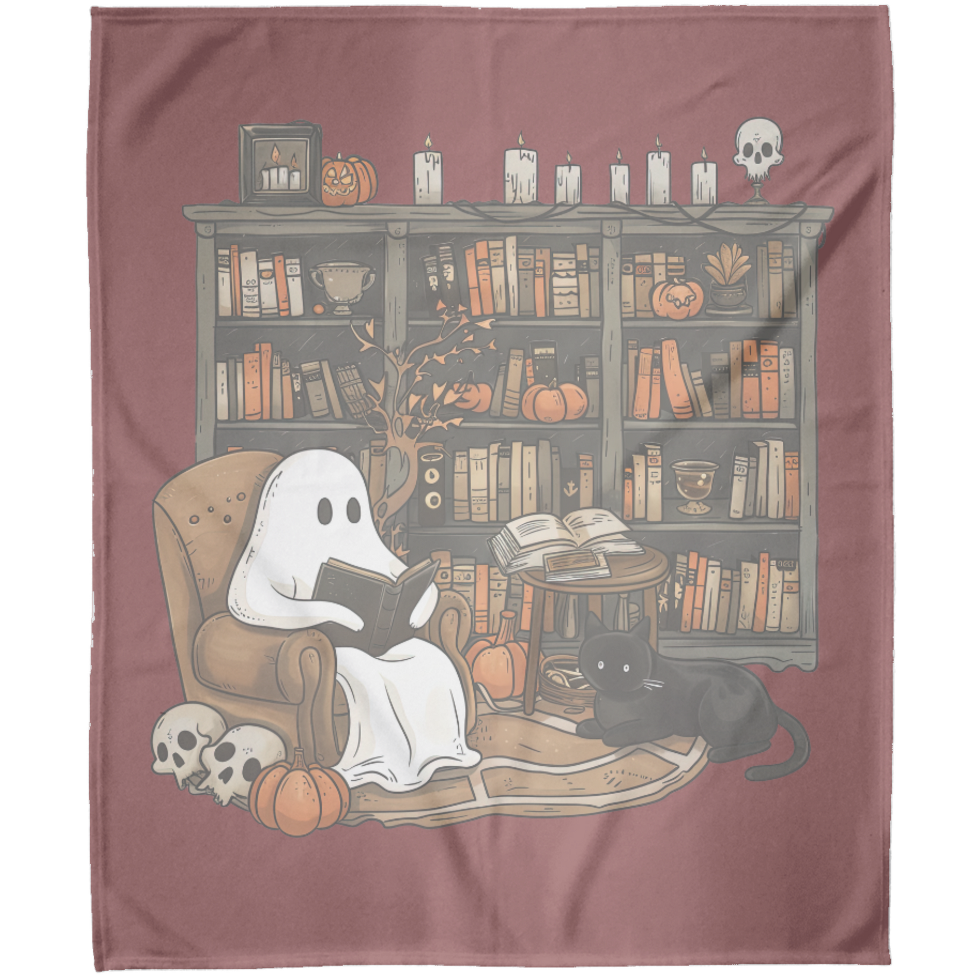 Get trendy with Cozy Halloween Spooky Ghost Reading Blanket -  available at Good Gift Company. Grab yours for $39.99 today!