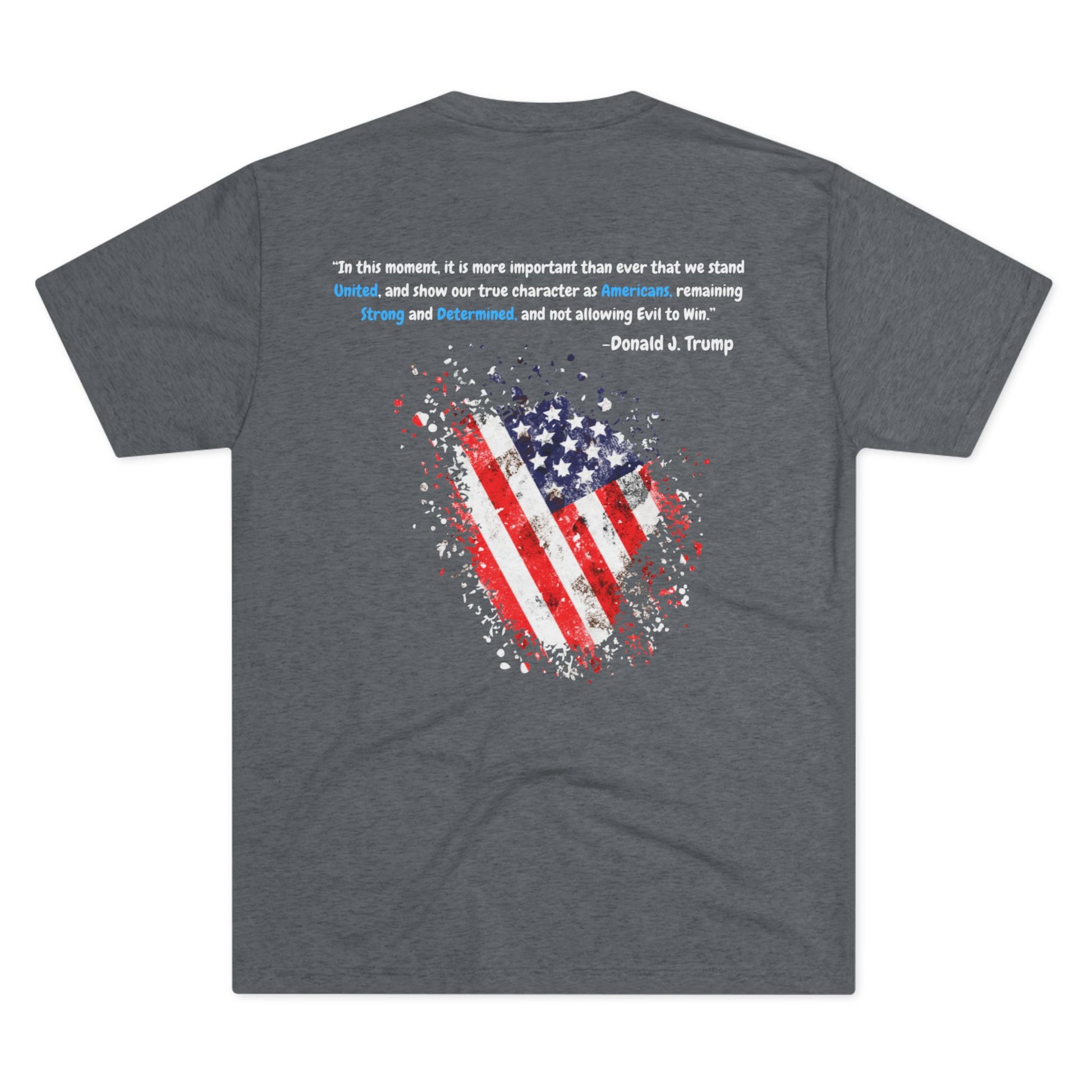 Get trendy with High-Quality "Make America Great Again" T-Shirt with Trump's Inspiring Quote (White text on dark fabric version) - T-Shirt available at Good Gift Company. Grab yours for $24.99 today!