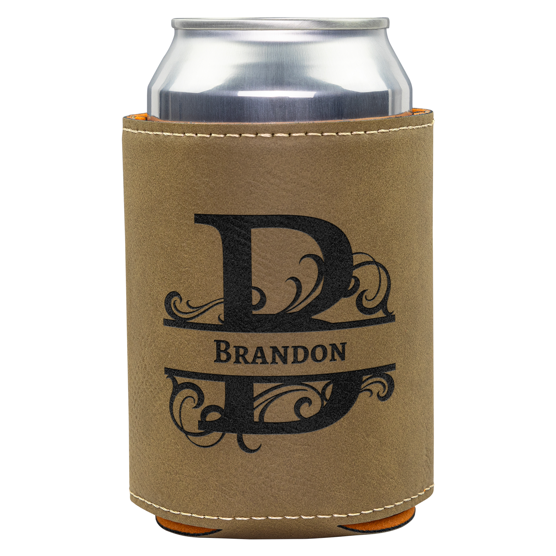 Get trendy with Personalized Leatherette Beverage Holder - Custom Monogram & Name - Perfect Groomsmen Gift -  available at Good Gift Company. Grab yours for $8 today!