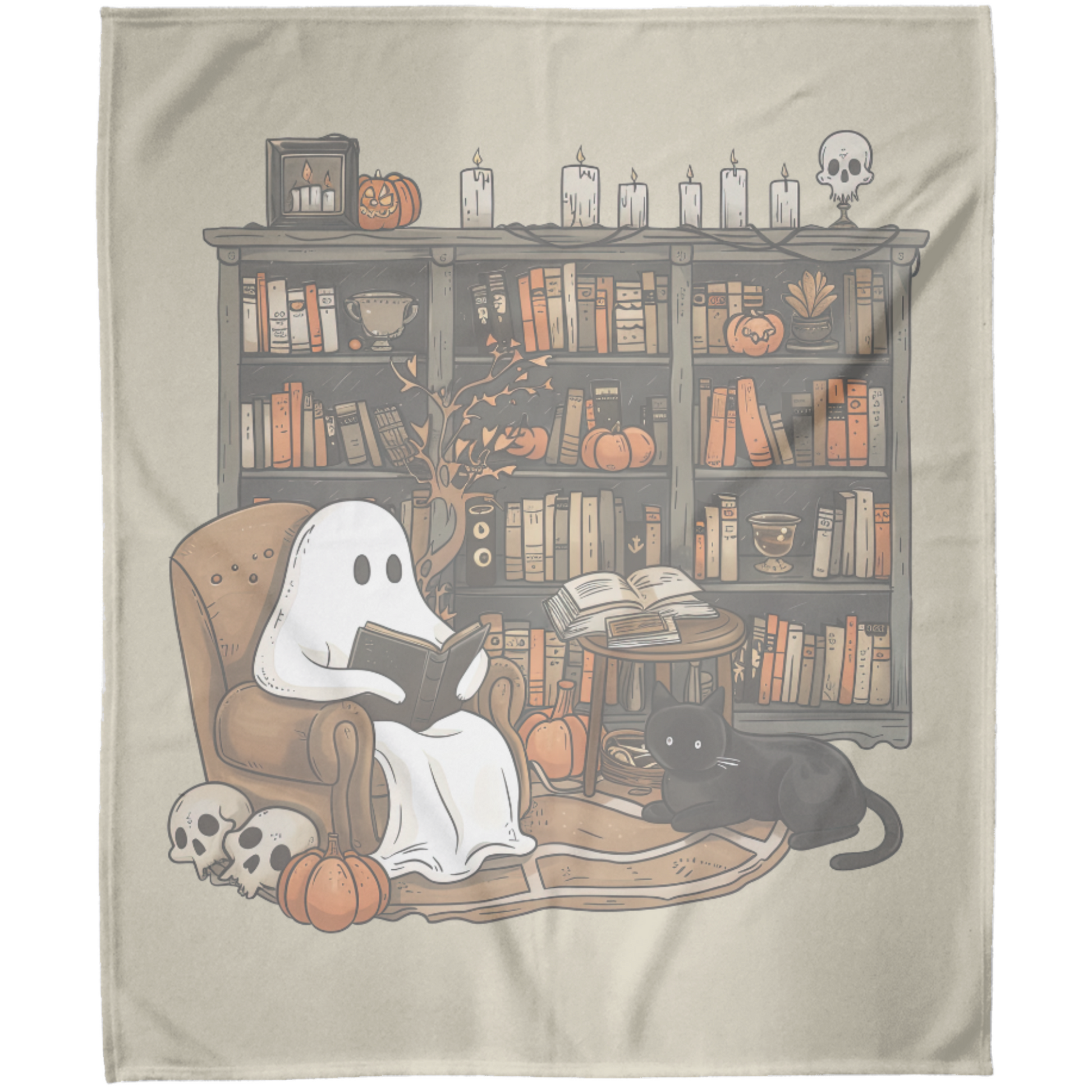 Get trendy with Cozy Halloween Spooky Ghost Reading Blanket -  available at Good Gift Company. Grab yours for $39.99 today!