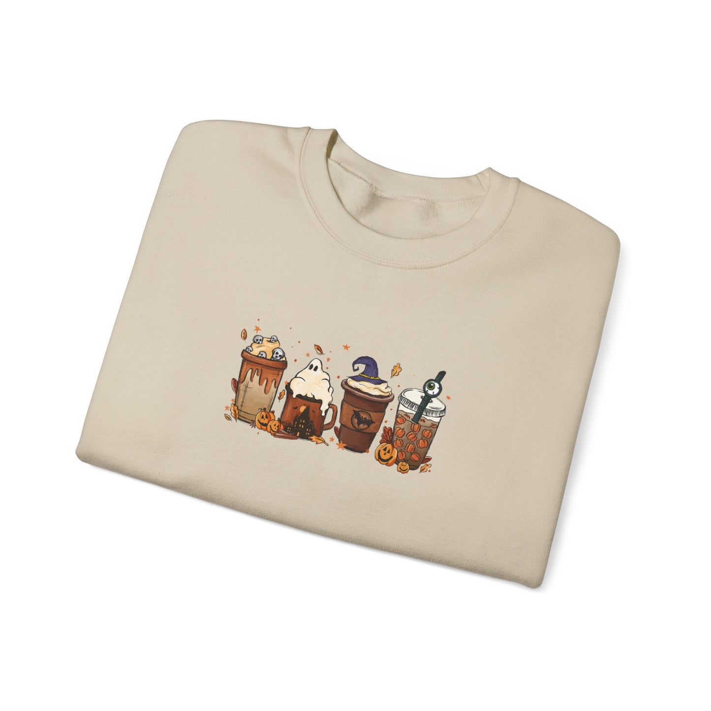 Spooky Coffee Halloween Sweatshirt – Perfect for Fall