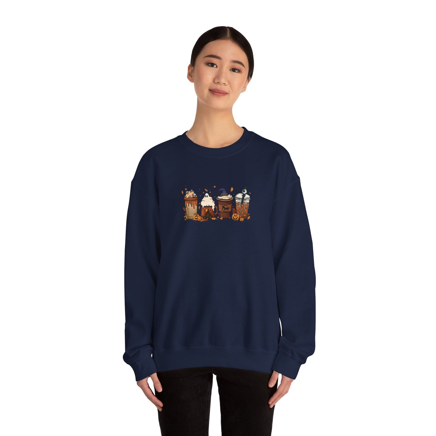 Spooky Coffee Halloween Sweatshirt – Perfect for Fall