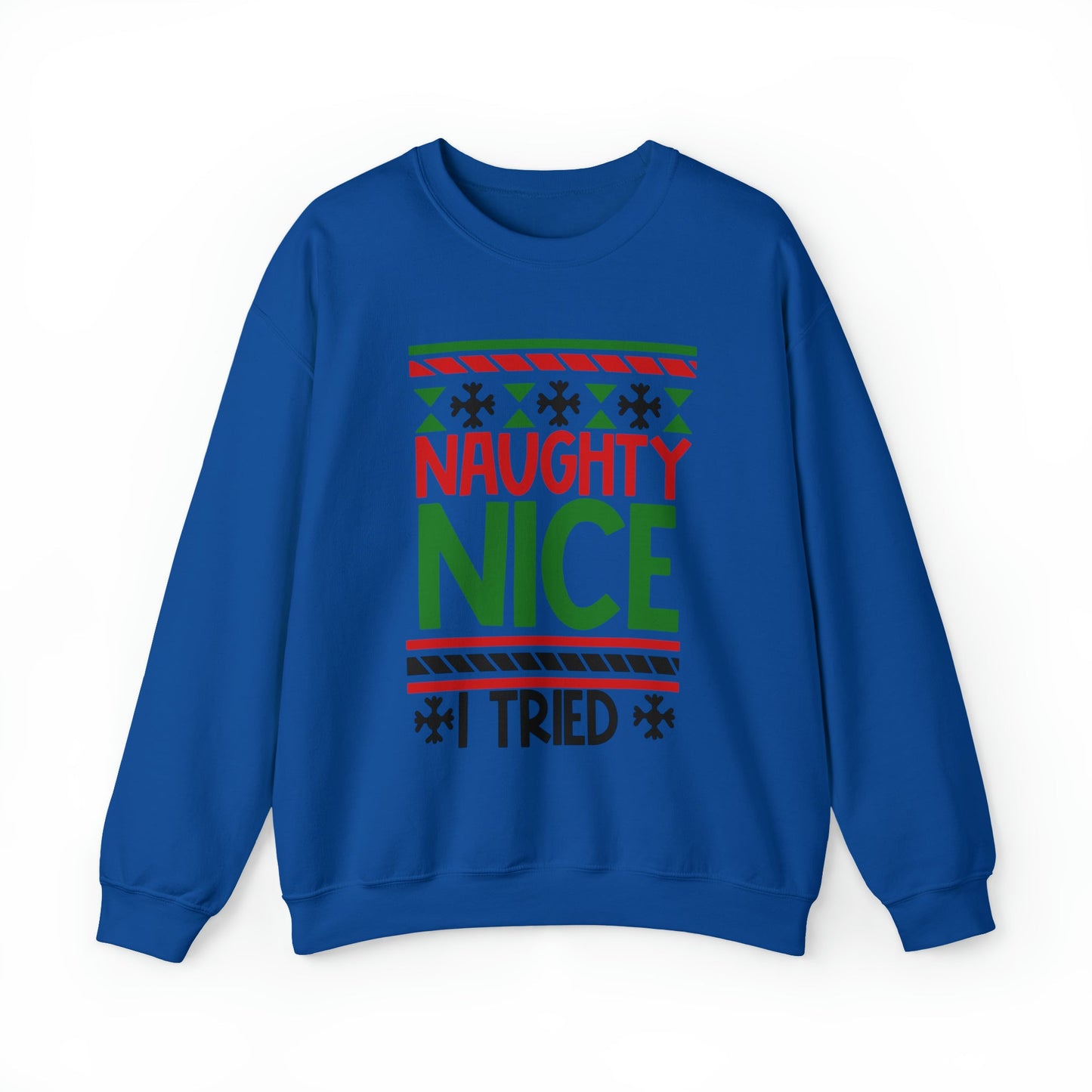 Get trendy with Naughty or Nice I tied ugly Christmas sweater - Sweatshirt available at Good Gift Company. Grab yours for $29.99 today!