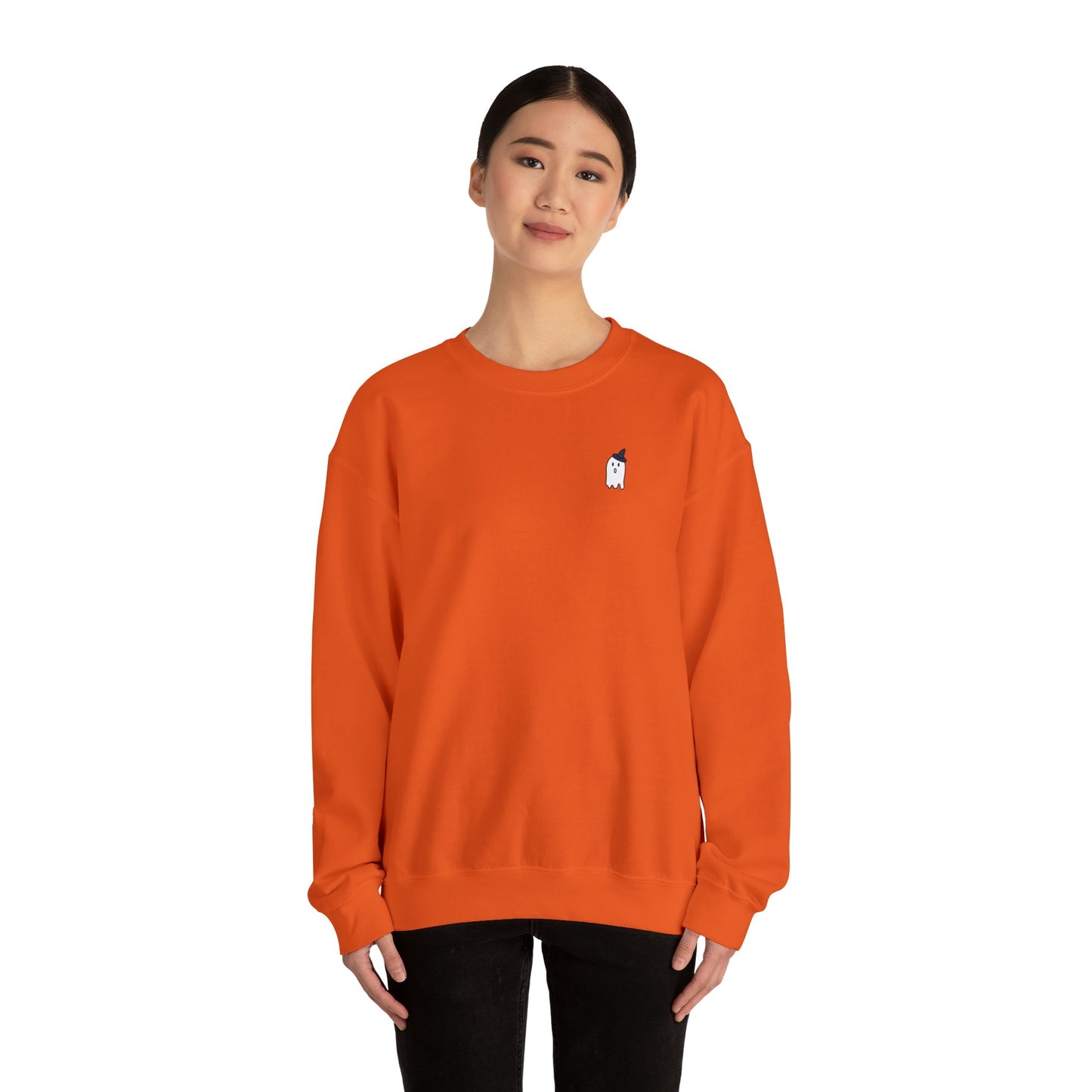 Get trendy with Ghost Witch Hat Crewneck Sweatshirt - Sweatshirt available at Good Gift Company. Grab yours for $38 today!