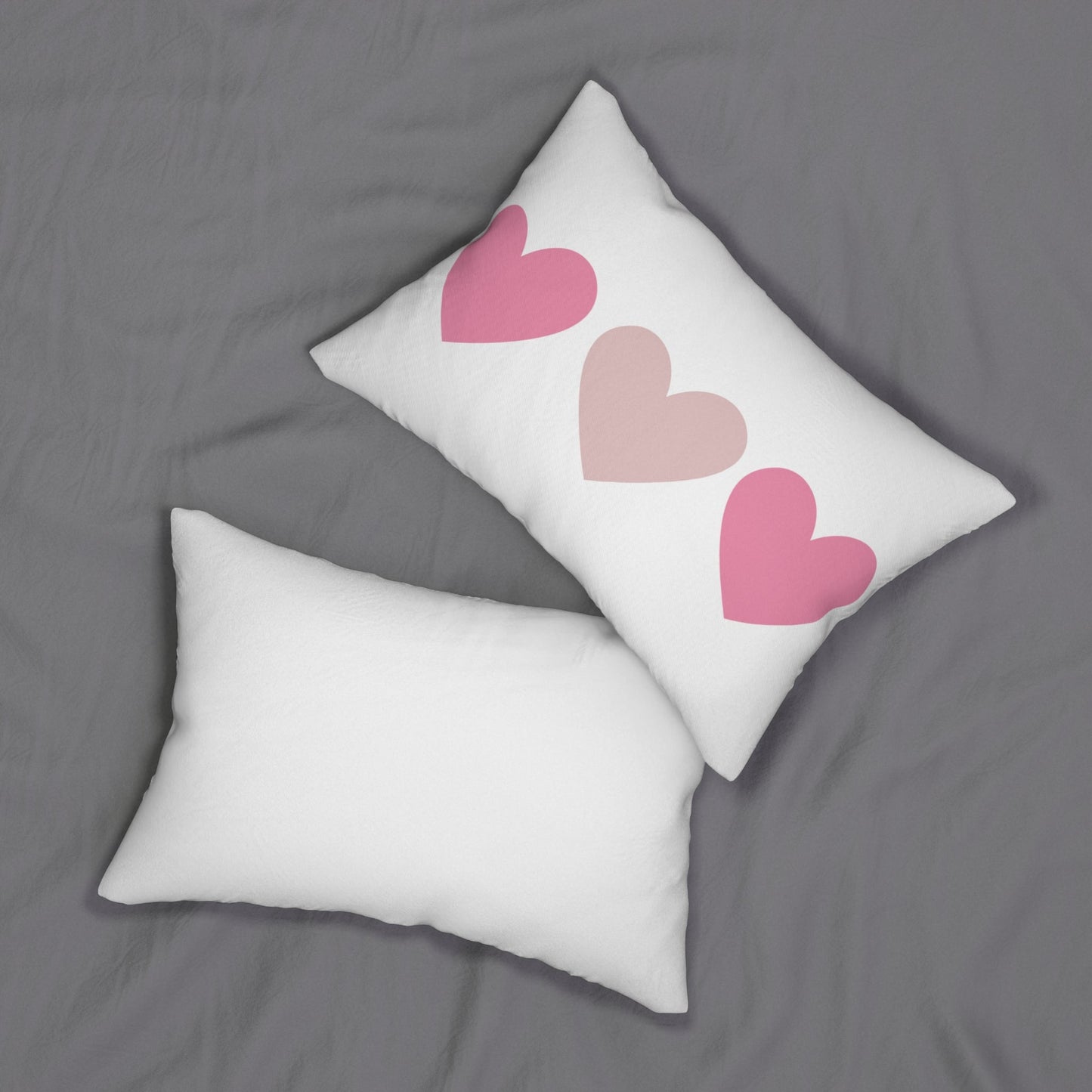 Get trendy with 3 Hearts Lumbar Pillow - Home Decor available at Good Gift Company. Grab yours for $28.95 today!