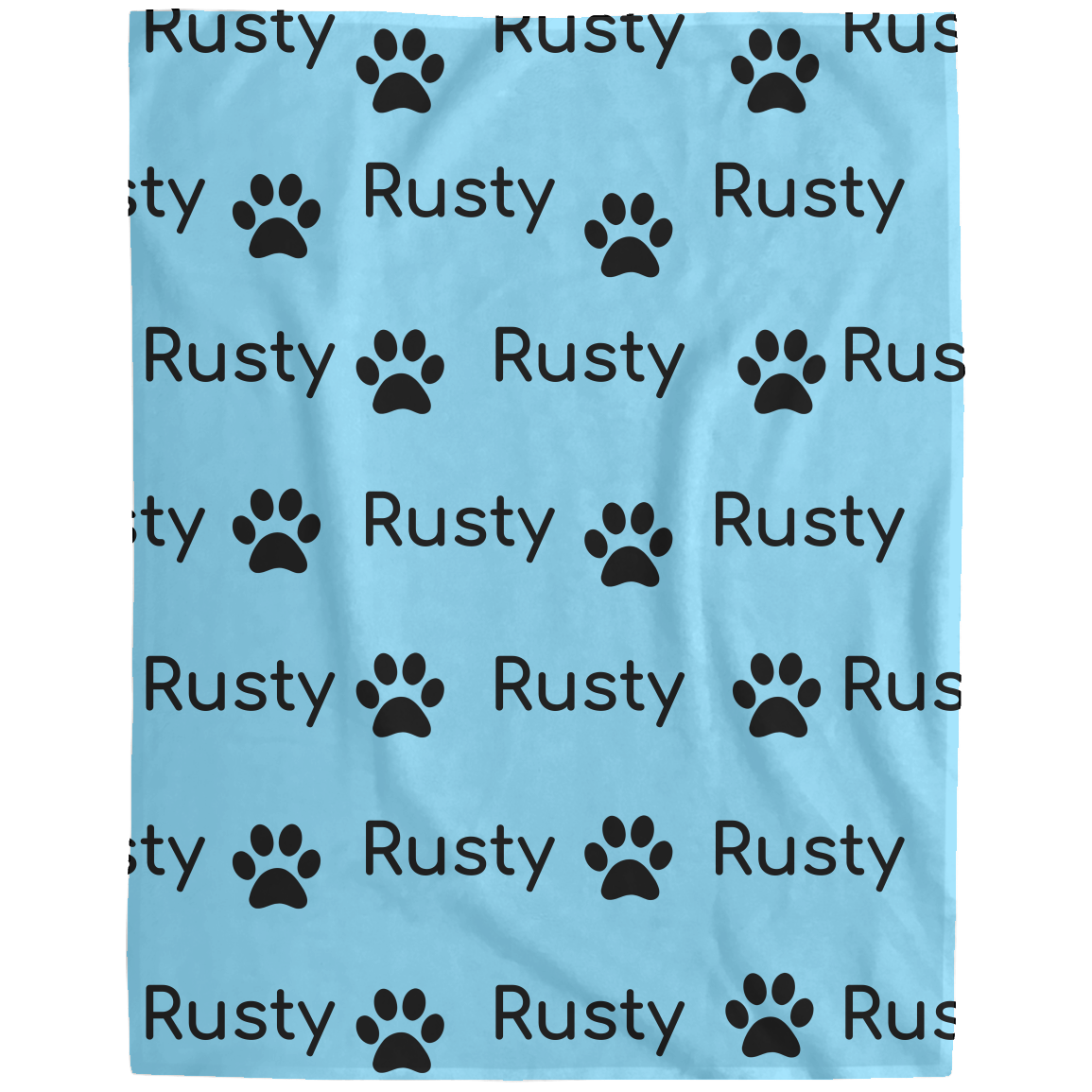 Personalized Dog Name Blanket