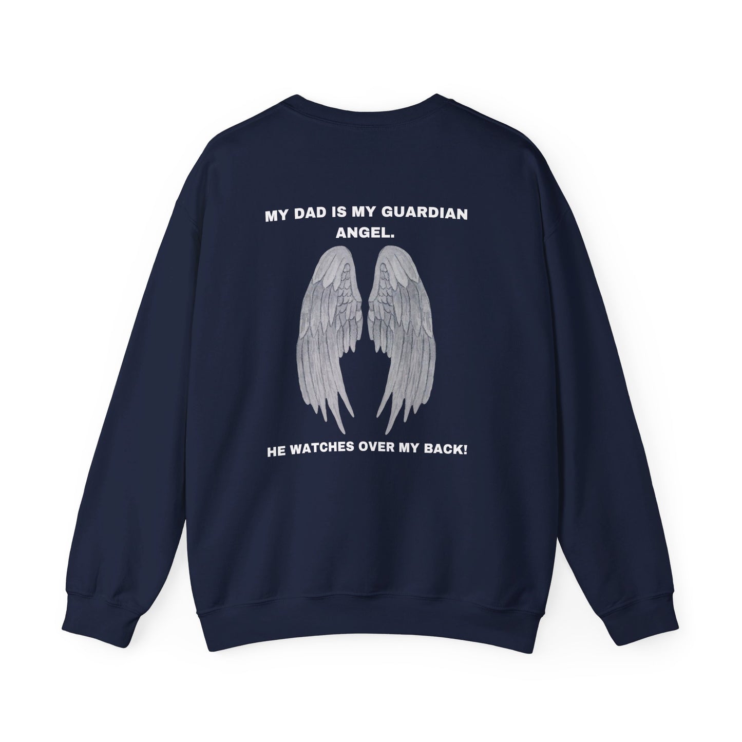 Get trendy with My Dad Is my guardian Angel Unisex Heavy Blend™ Crewneck Sweatshirt - Sweatshirt available at Good Gift Company. Grab yours for $32 today!